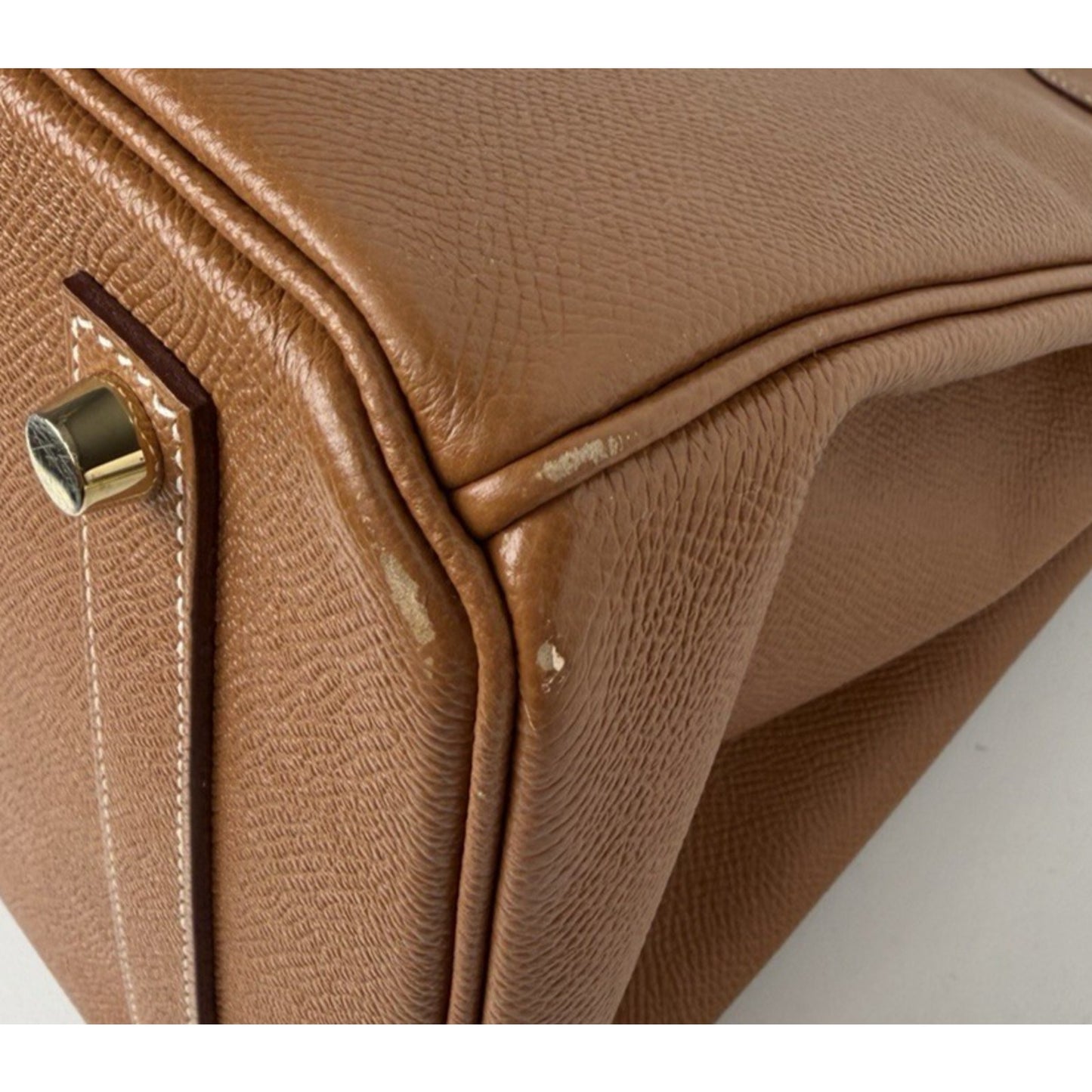 Hermes Birkin 35 in Gold Epsom Leather with Gold-Pleated Hardware 2017 S