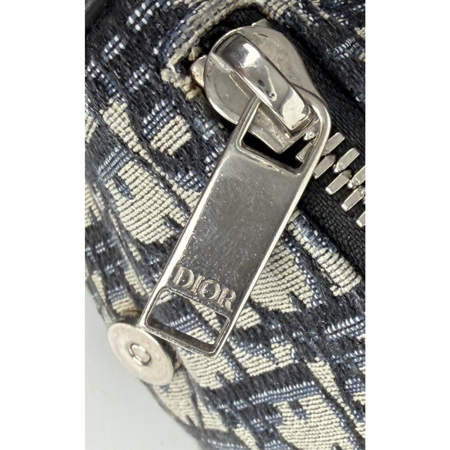 Dior Men Saddle Bag in Navy Monogram Oblique Jacquard Canvas 2019 B4