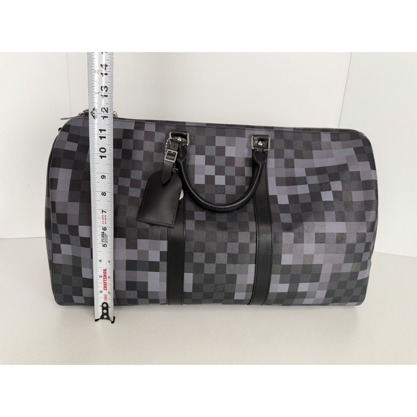 Louis Vuitton Keepall Bandouliere 50 Duffel Bag Gray Damier Canvas (2018)