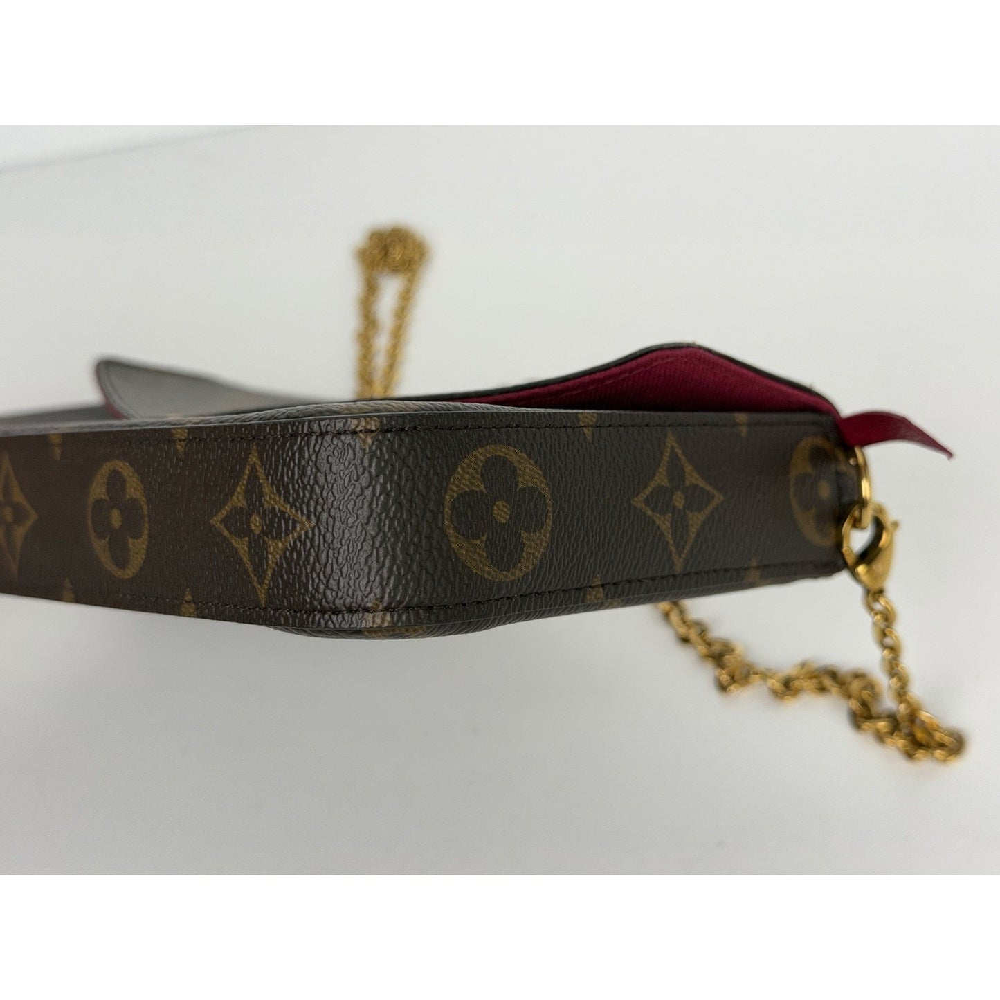 Louis Vuitton Felicie Pochette in Monogram Coated Canvas Handbag 2020 D4