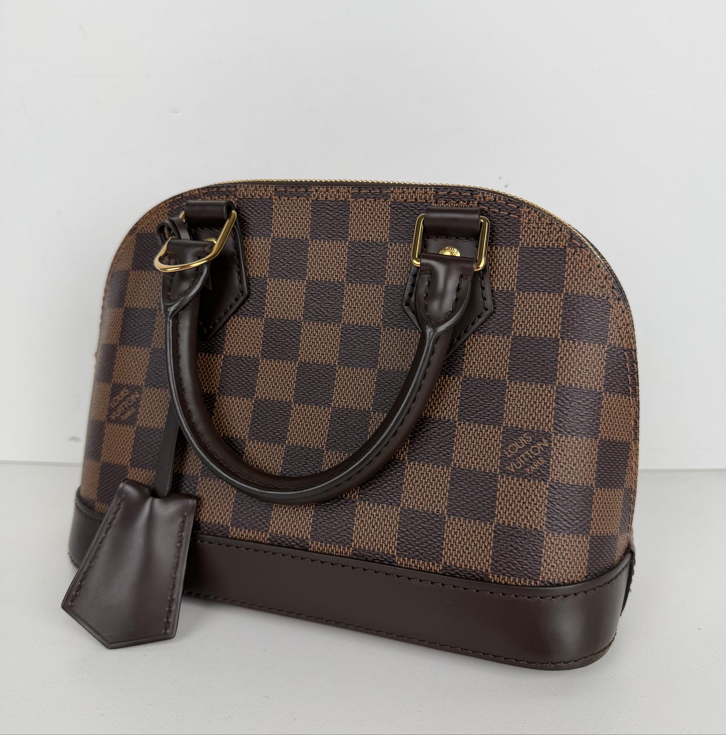 Louis Vuitton Alma BB Bag in Damier Ebene Coated Canvas NFC C-9