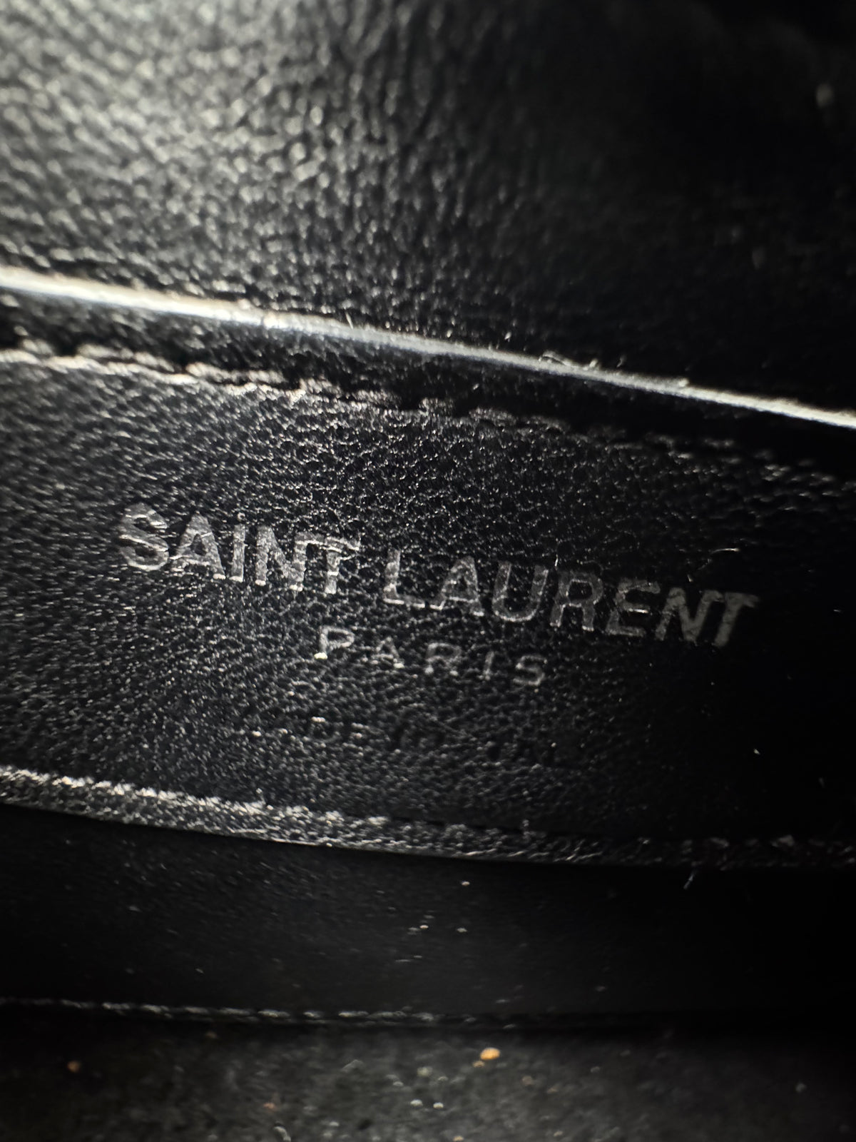 Saint Laurent Kate Tassel Bag in Black Python-Embossed Leather YS23