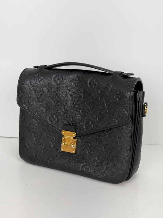 Louis Vuitton Pochette Metis Bag in Black Monogram Empreinte Leather NFC YE-5