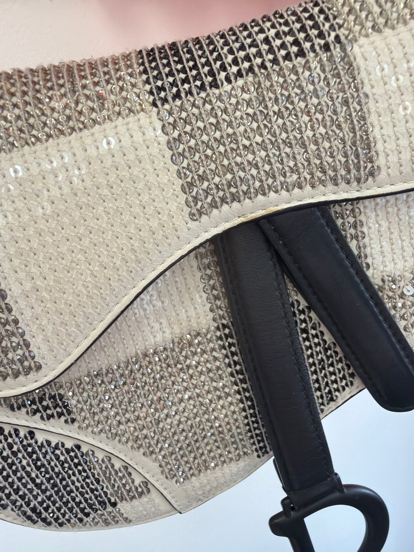 Christian Dior embellished saddle, mini