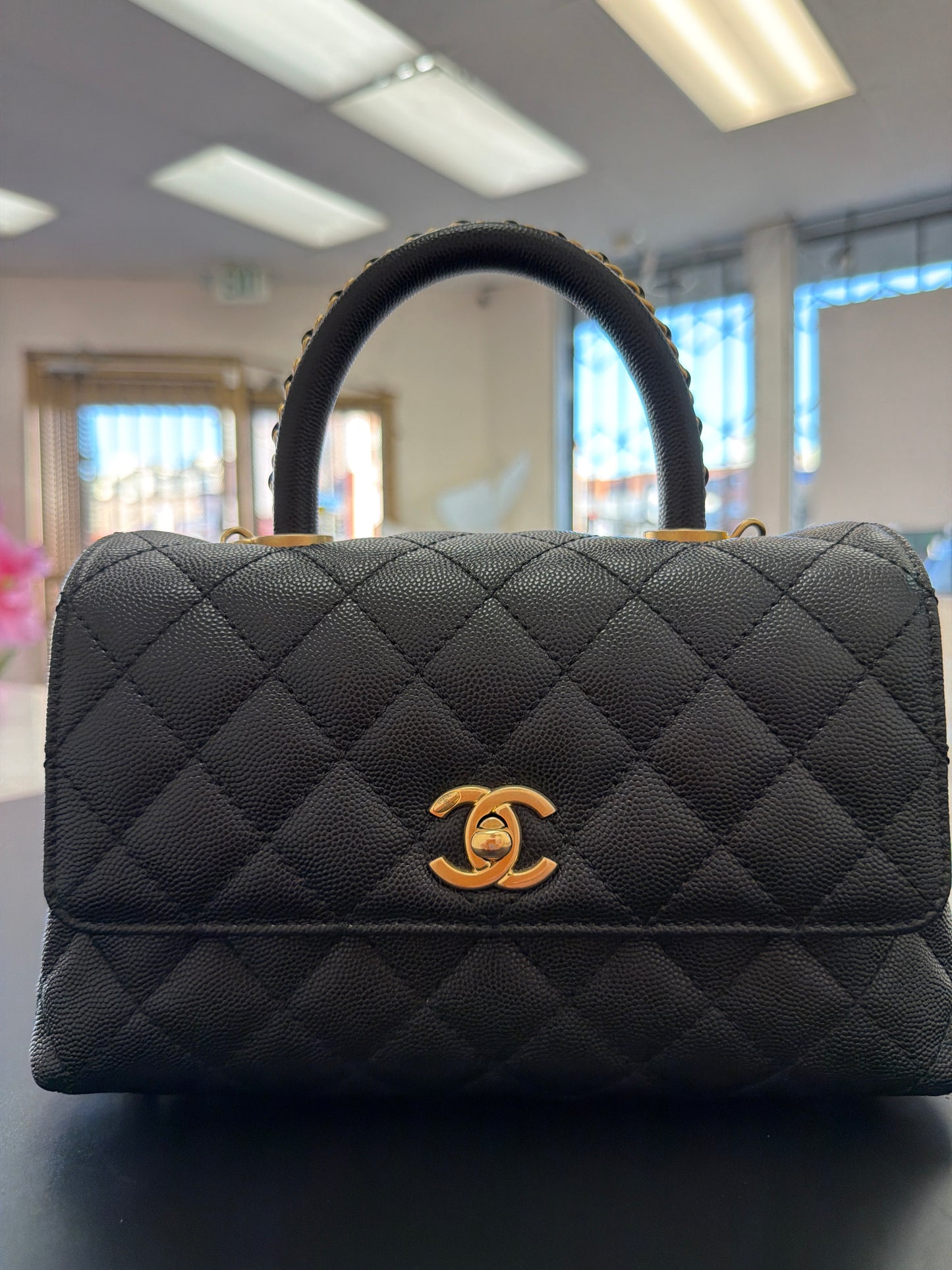 Chanel Coco Chain Top Handle Bag