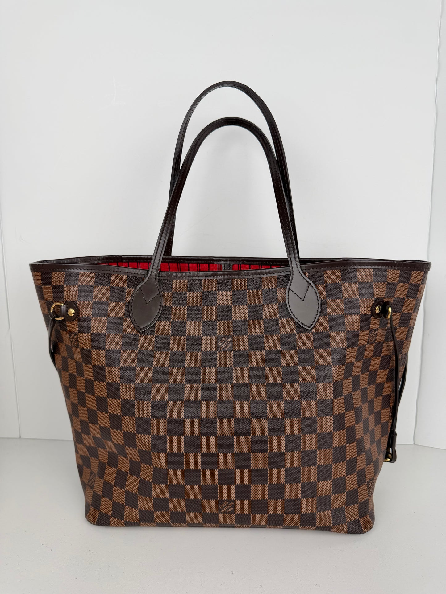 Louis Vuitton Neverfull MM Tote Bag in Damier Ebene Coated Canvas 2015 YE-1
