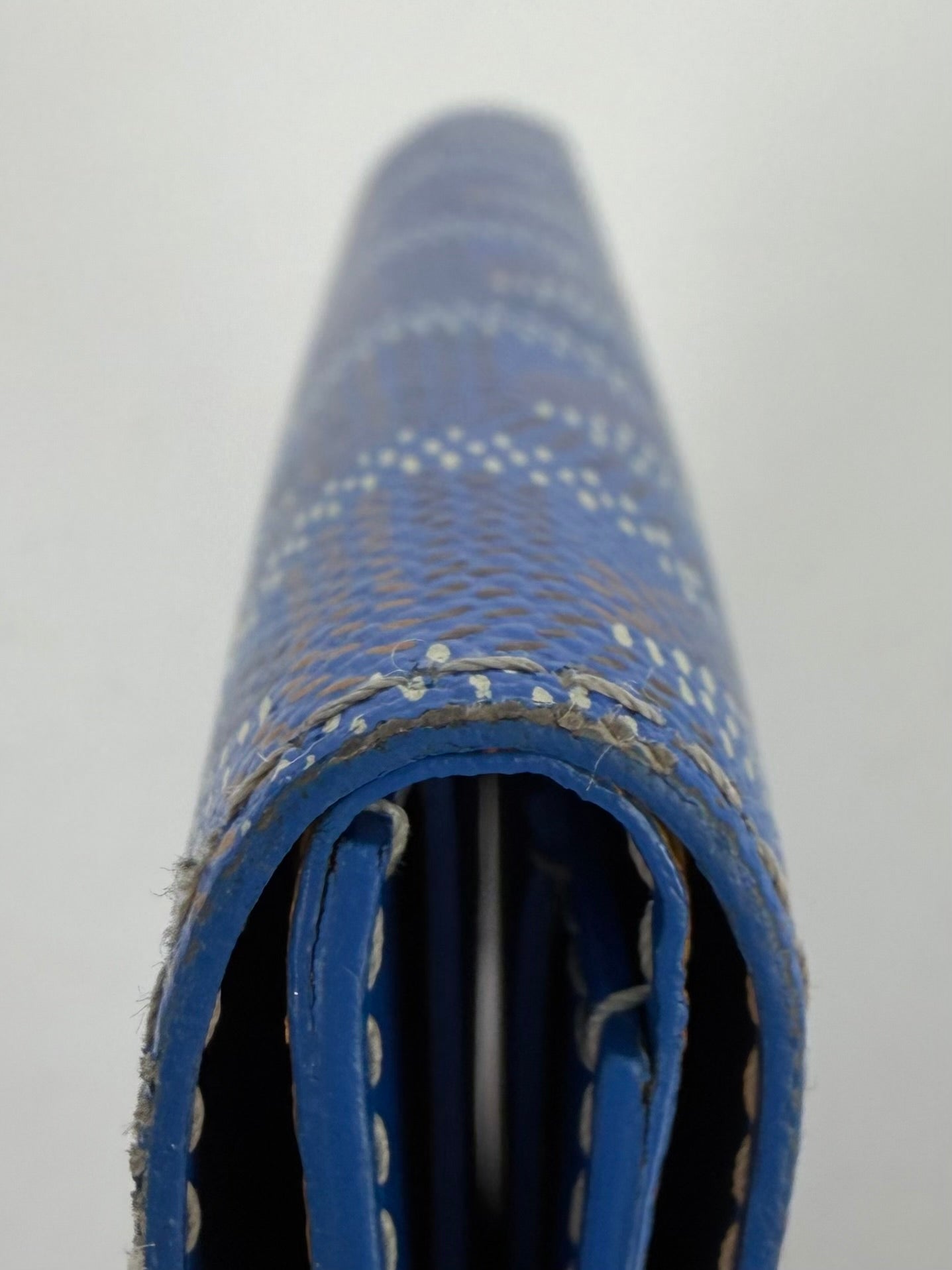 Goyard Saint-Marc Bi-Fold Card Wallet in Blue Goyardine Coated Canvas YK-2