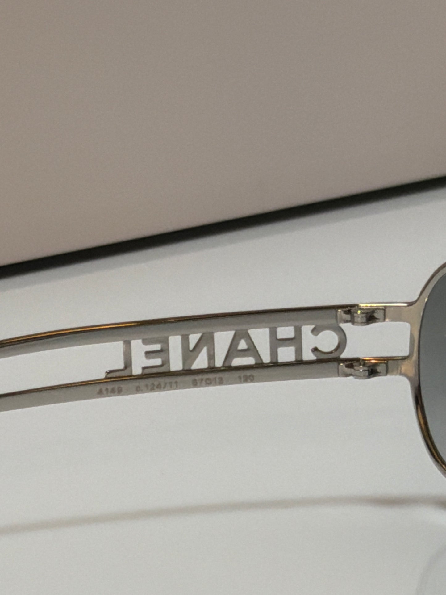Chanel Vintage 4149 Silver Tone Metal Sunglasses