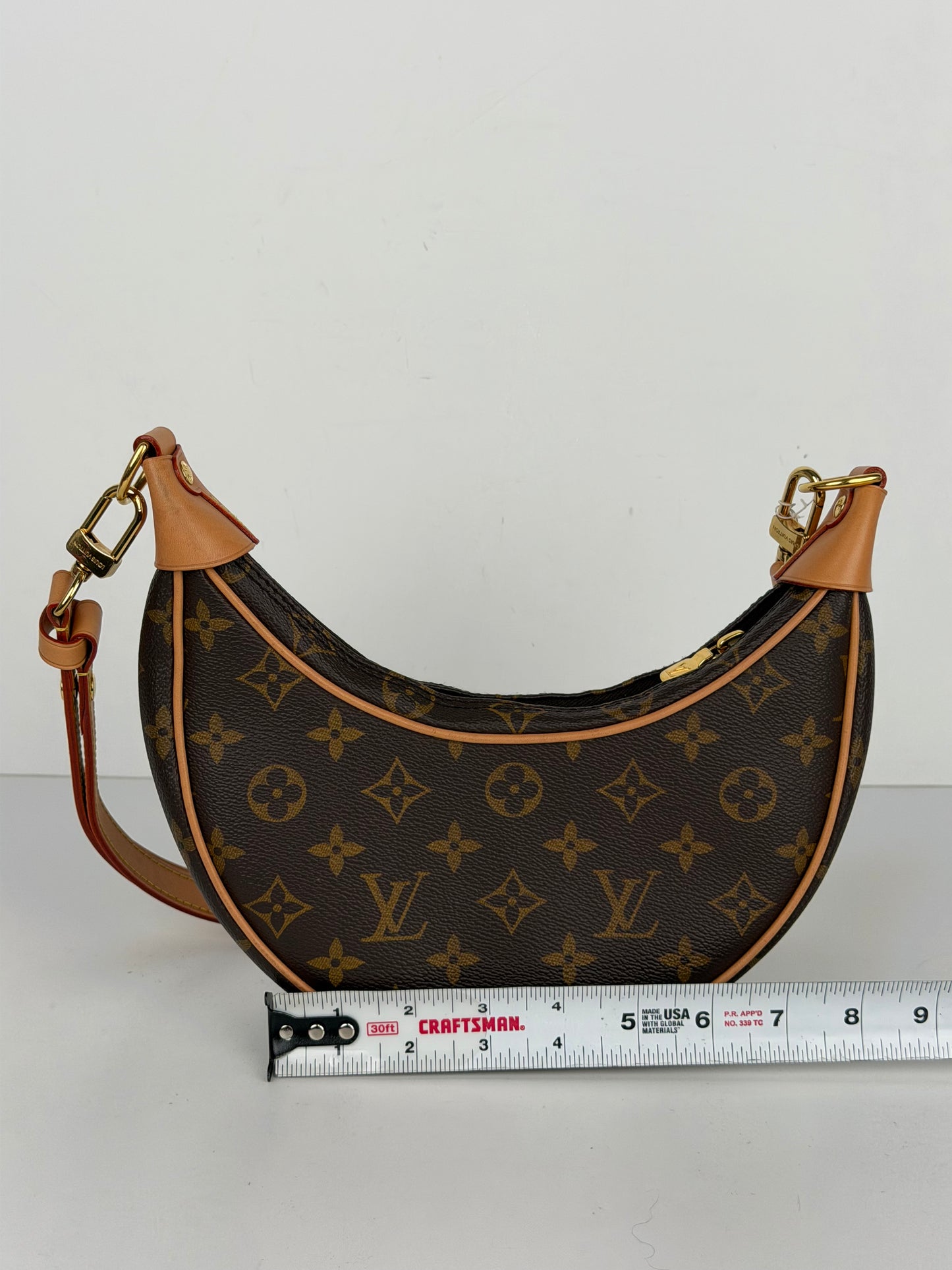 Louis Vuitton Loop Shoulder Bag in Brown LV Monogram Coated Canvas NFC YE-1