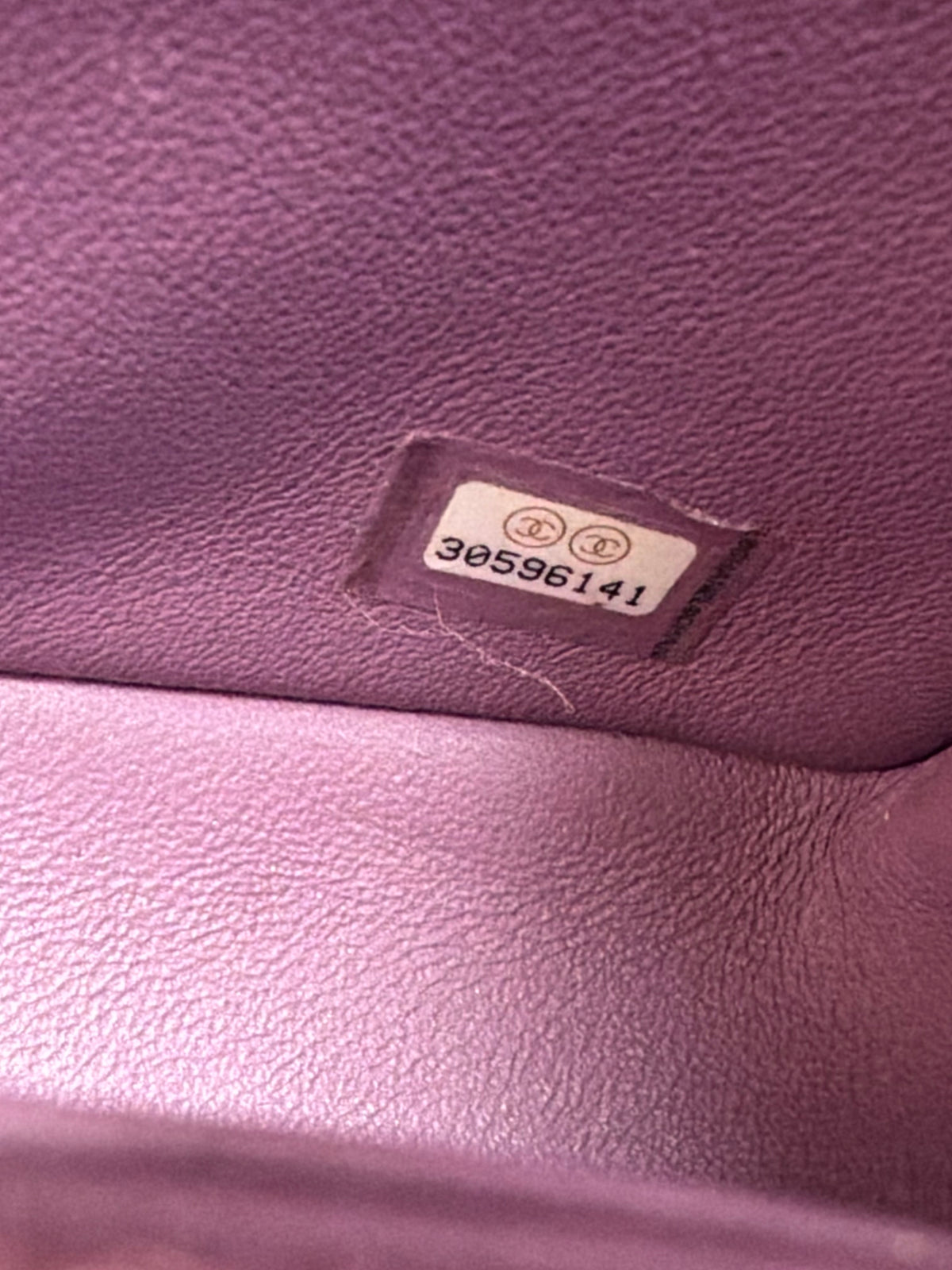Chanel Quilted Lambskin Rectangular Mini Classic Flap Bag in Purple 2020 YE5