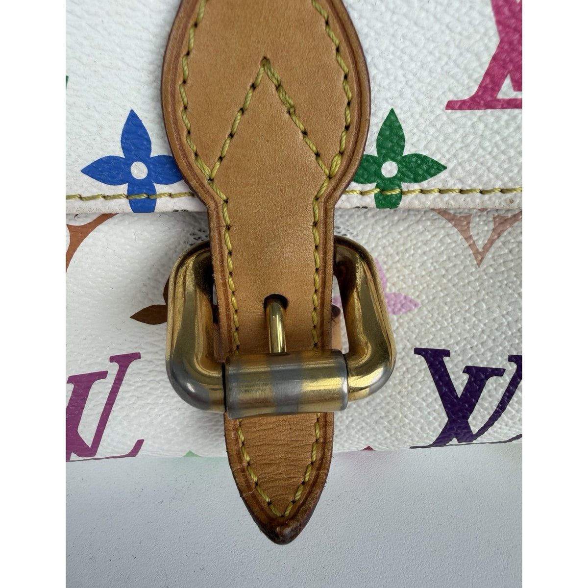 Louis Vuitton Priscilla Satchel Bag in Multicolore Monogram Coated Canvas 2008 S