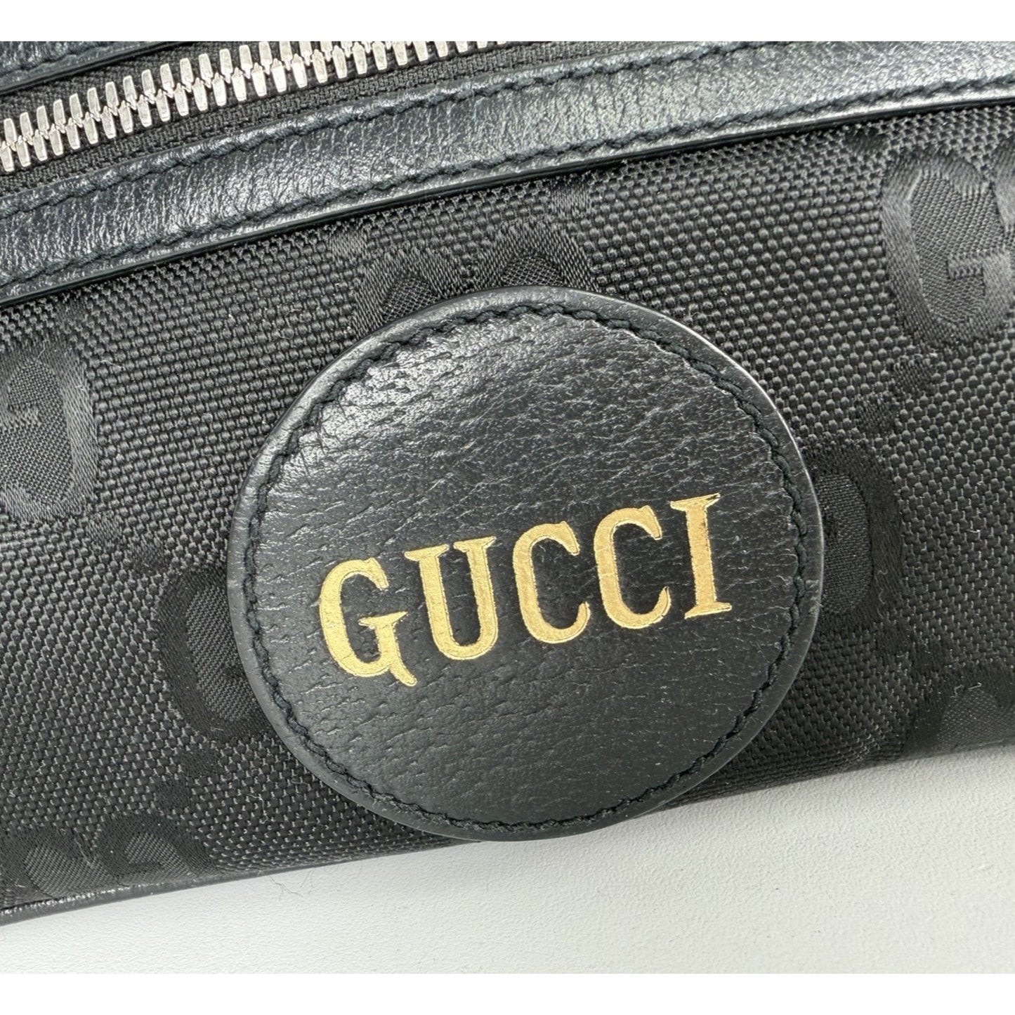 Gucci Off The Grid Belt Bag in Black GG Monogram Nylon S17