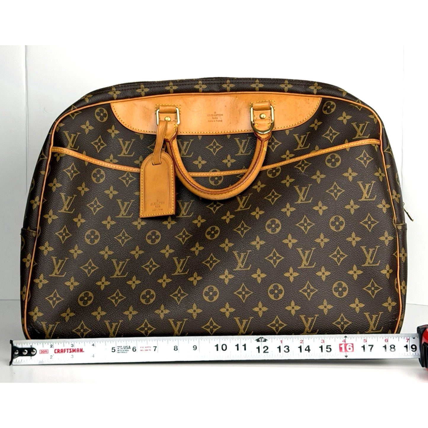 Louis Vuitton Alize 24 Heures Bag In Brown Monogram Coated Canvas Vintage 1998 S