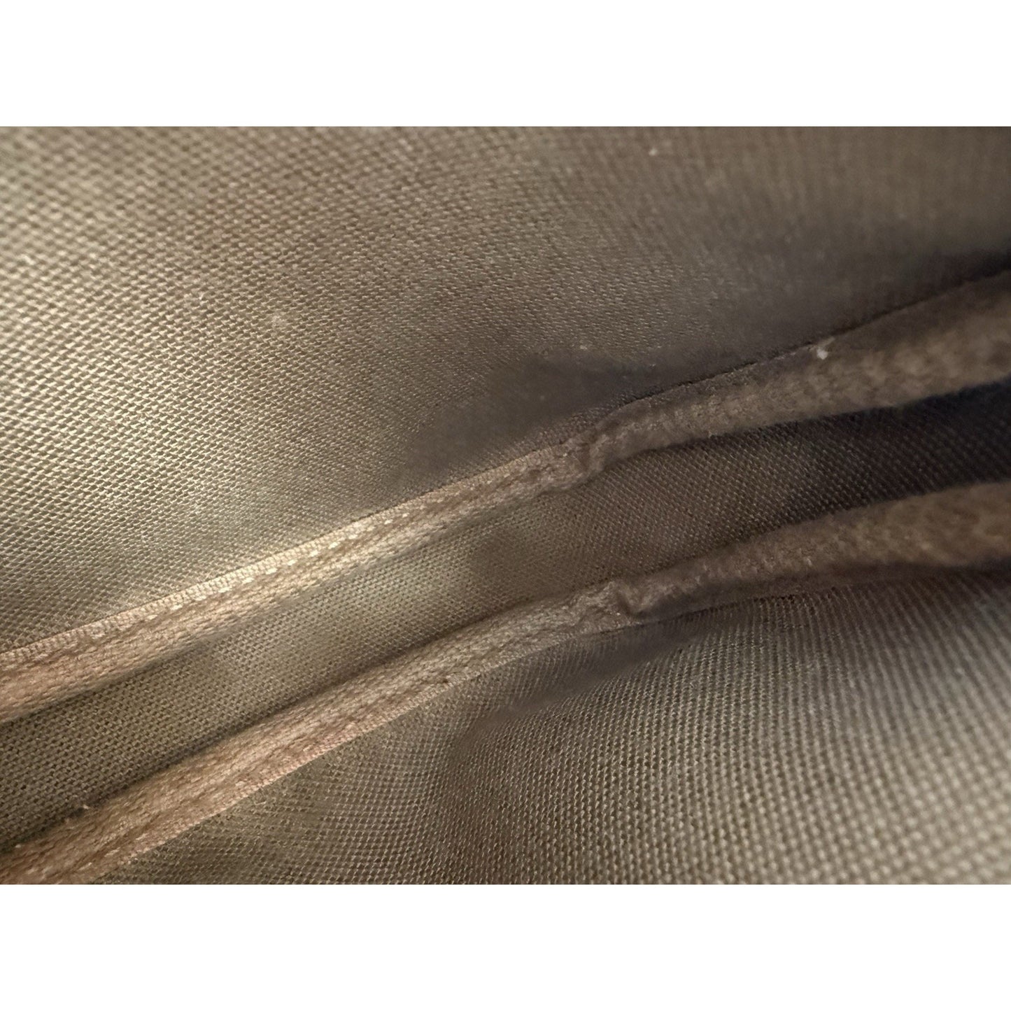 Louis Vuitton Mini Pochette Accessoires Monogram Canvas Brown with Gold Hardware