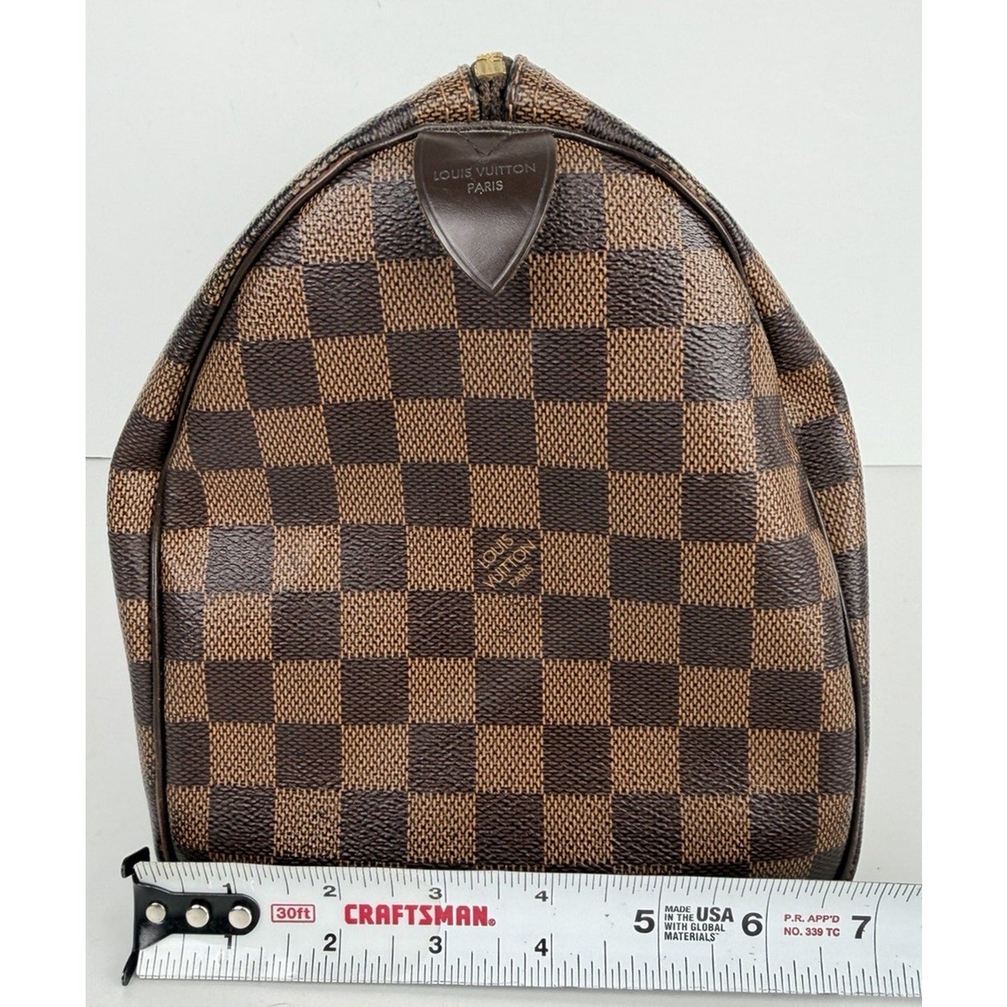 Louis Vuitton Speedy 30 Bag in Damier Ebene Coated Canvas 2018 S-08