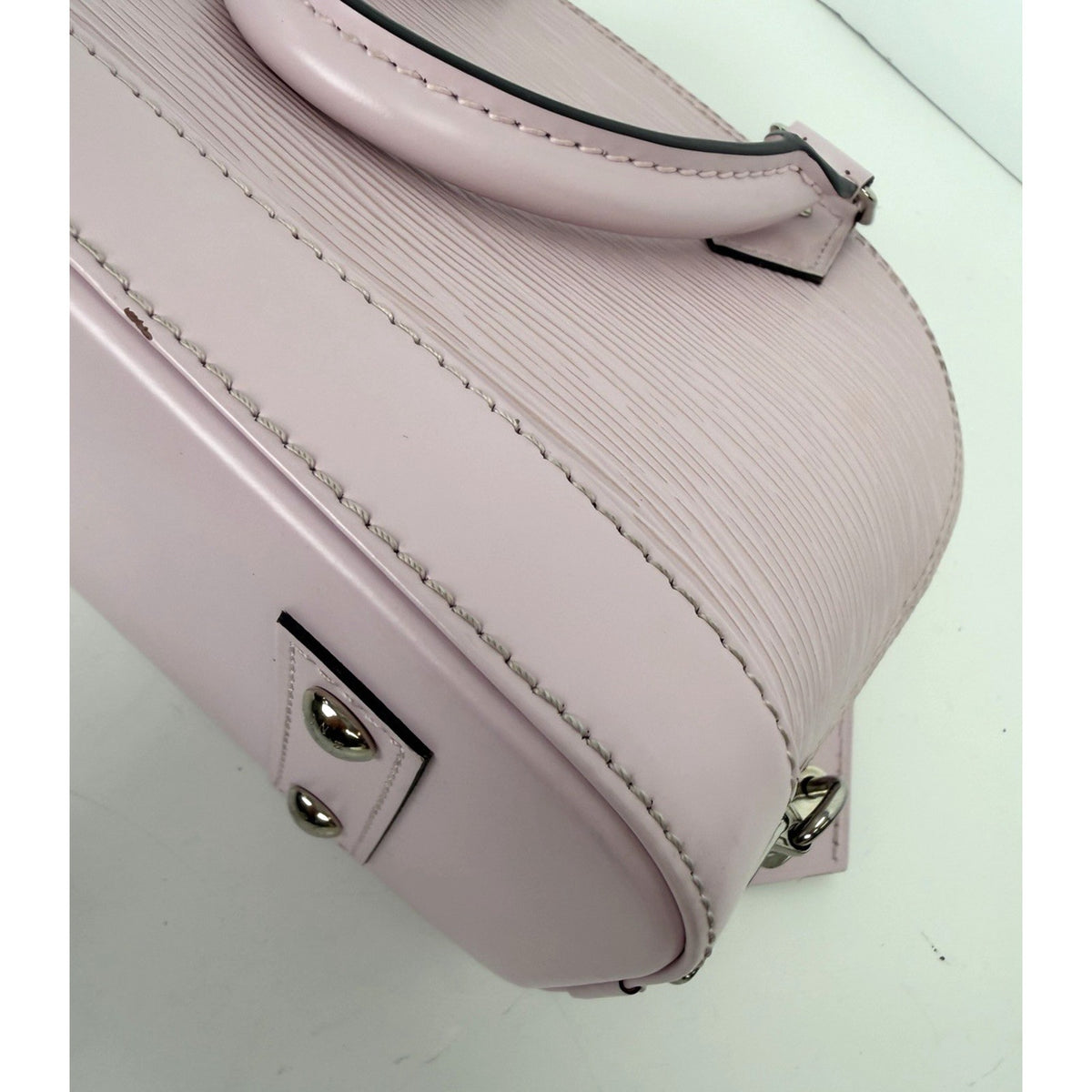Louis Vuitton Alma BB Handbag in Pink Epi Leather Silver-Tone Hardware S02