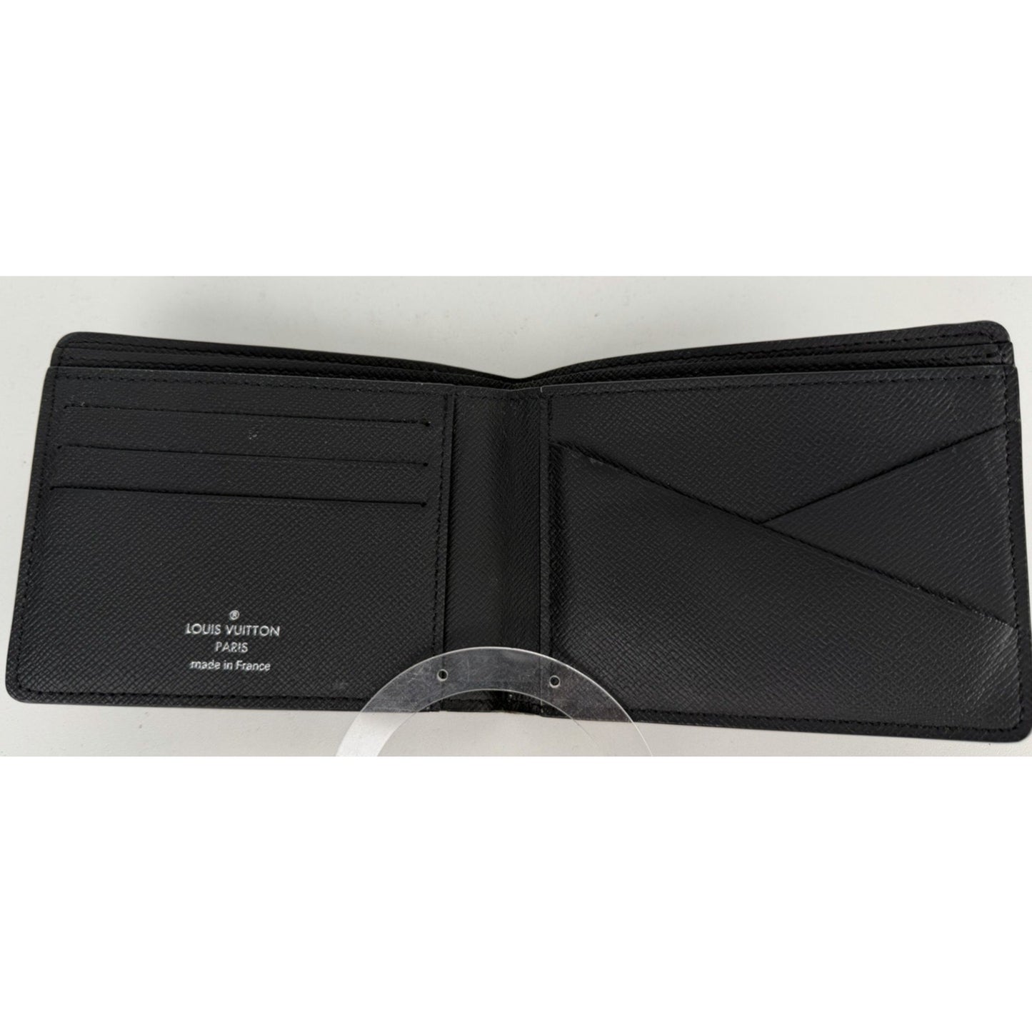 Louis Vuitton Multiple Wallet for Men in Black Taiga Leather NFC