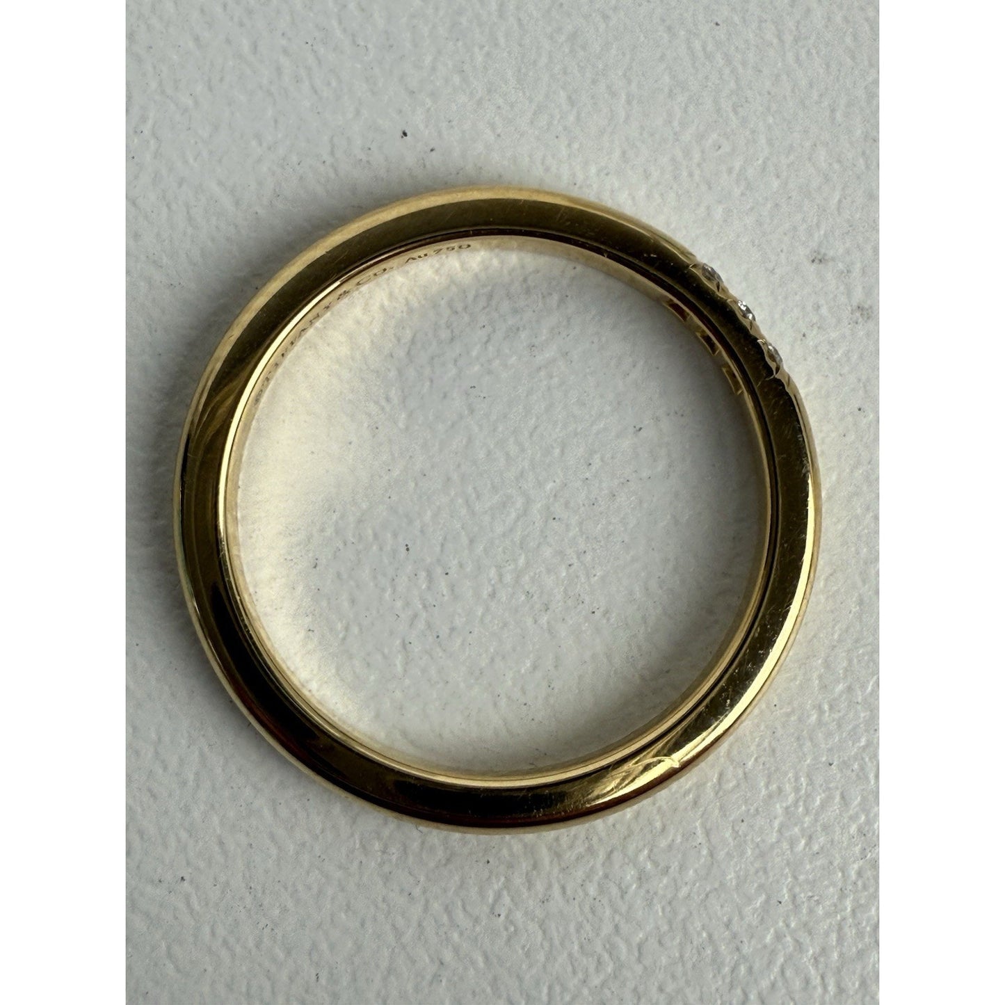 Tiffany & Co. Forever Diamond Ring 18K Gold Size 5.25