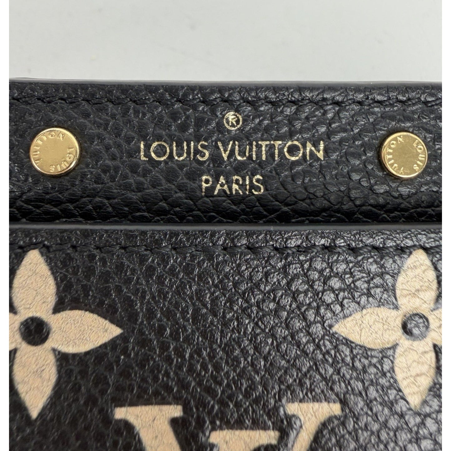 Louis Vuitton Card Holder in Bicolor LV Monogram Empreinte Leather NFC
