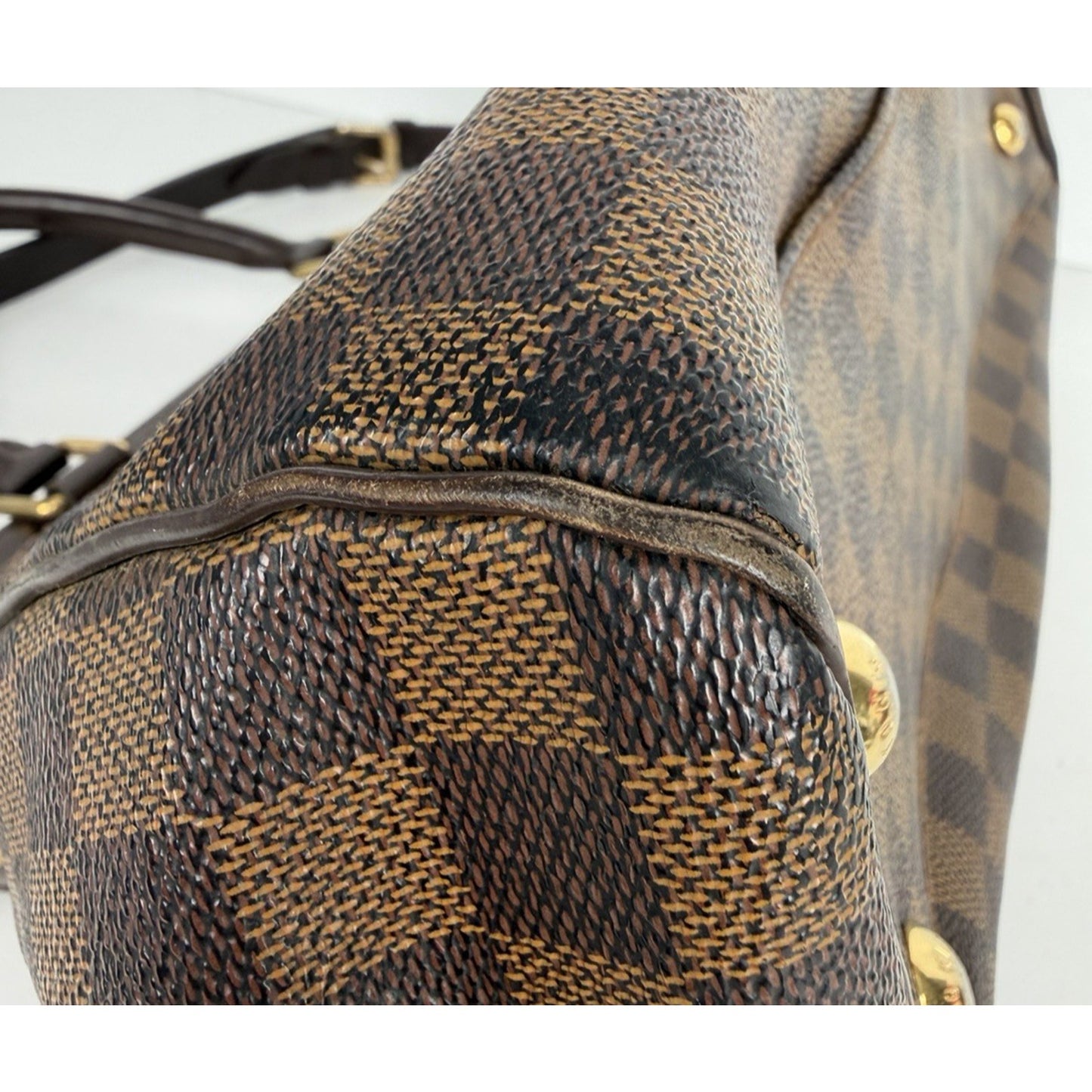 Louis Vuitton Trevi PM Handbag in Damier Ebene Coated Canvas 2014 S12
