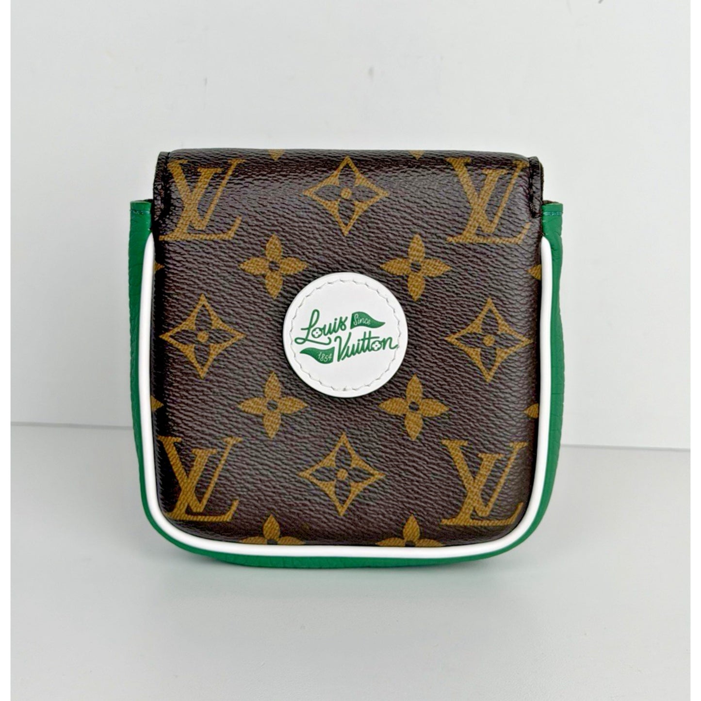 Louis Vuitton Maillet Putter Headcover in Brown Canvas & Green Leather NFC