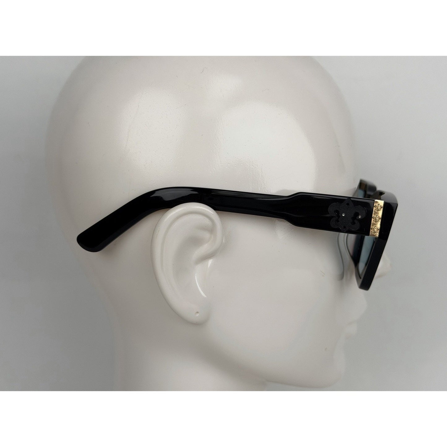 Chrome Hearts Eyeglasses Frame CH8217 Black&Gold K1