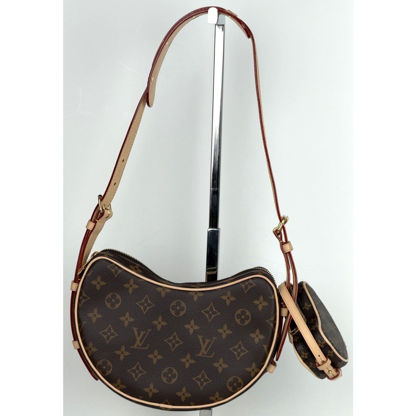 Louis Vuitton Croissant MM Bag in Brown LV Monogram Coated Canvas NFC B-5