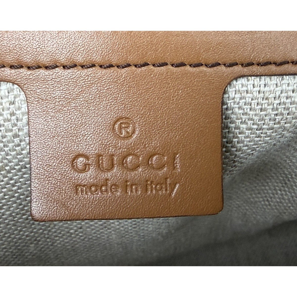 Gucci Lady Web Boston Medium Duffle Bag in Brown GG Supreme Monogram Canvas S
