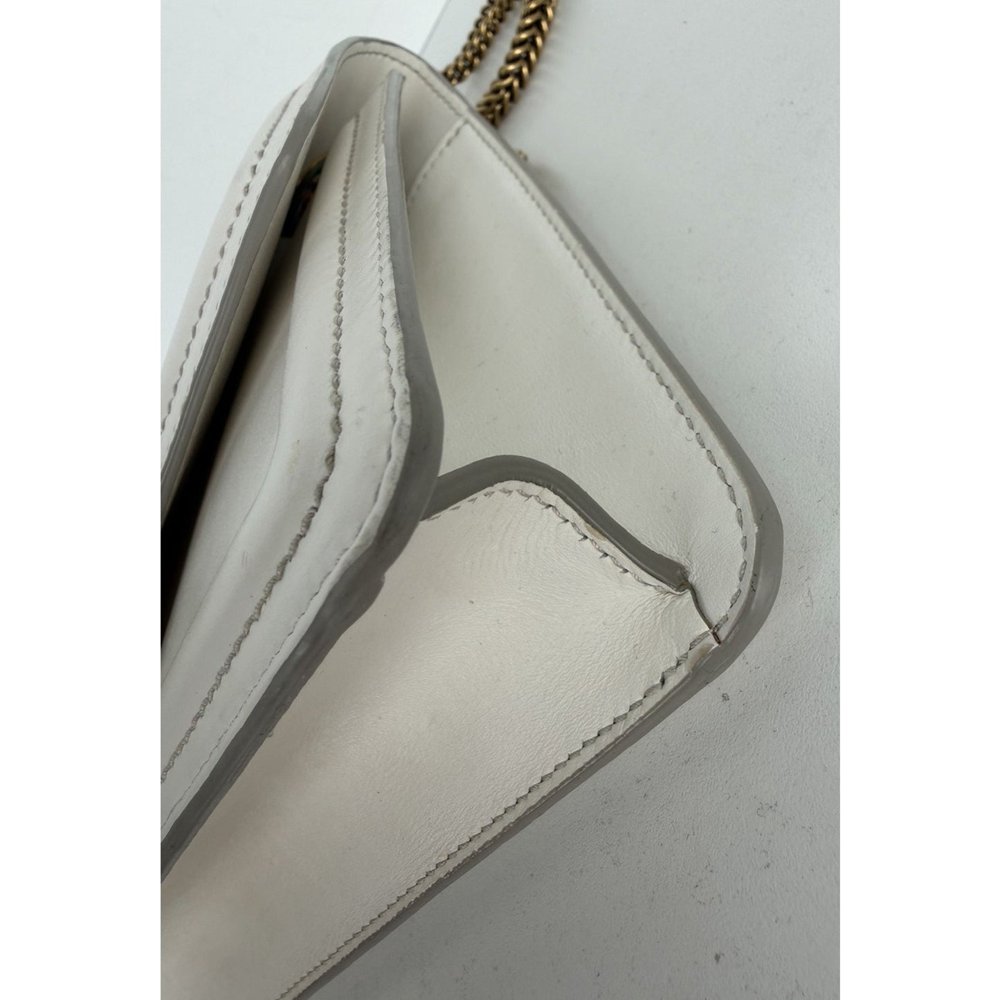 Dolce & Gabbana DG Amore Shoulder Bag Small in White Smooth Calfskin S07