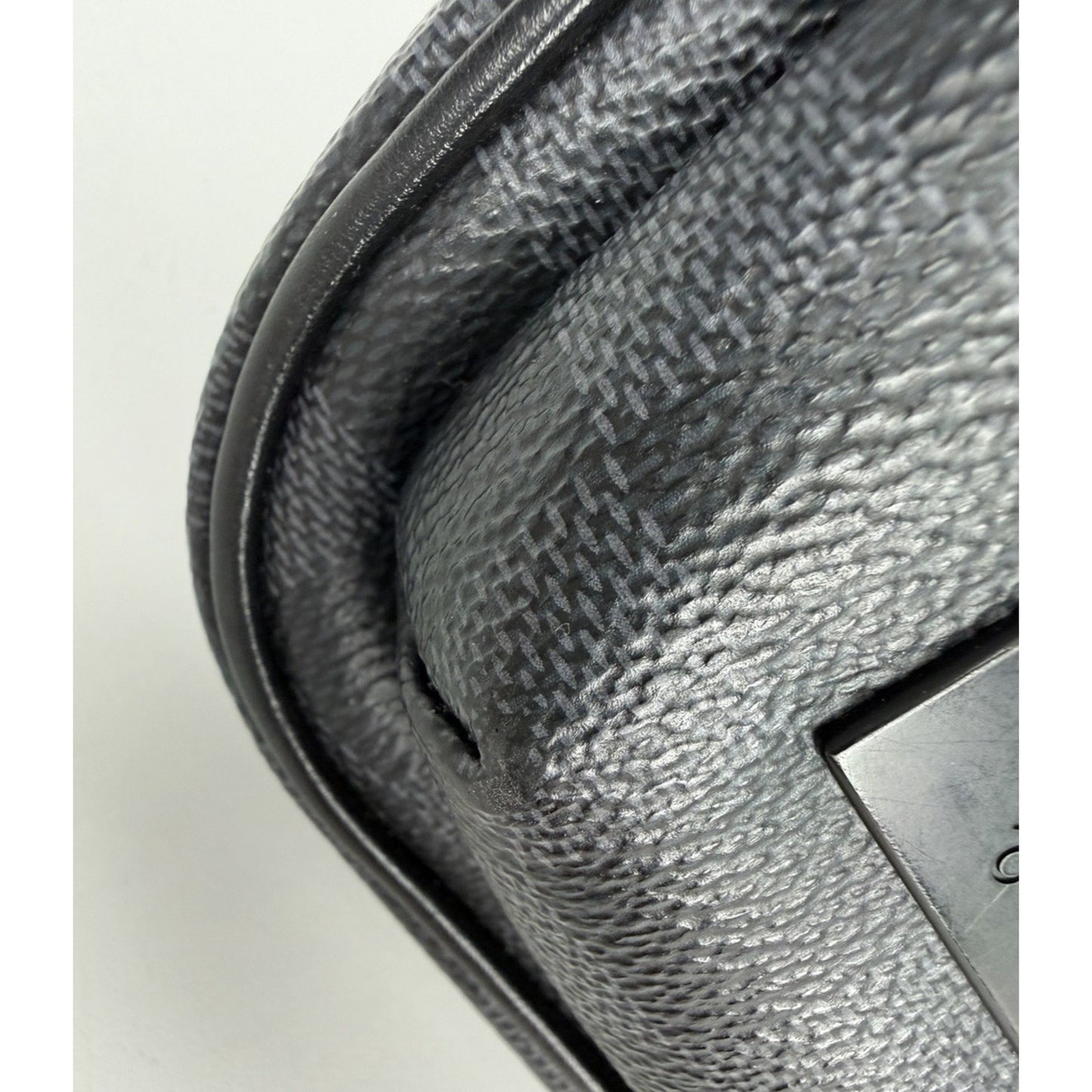 Louis Vuitton Avenue Damier Graphite Sling Bag Black Canvas Leather Patch NFC C8
