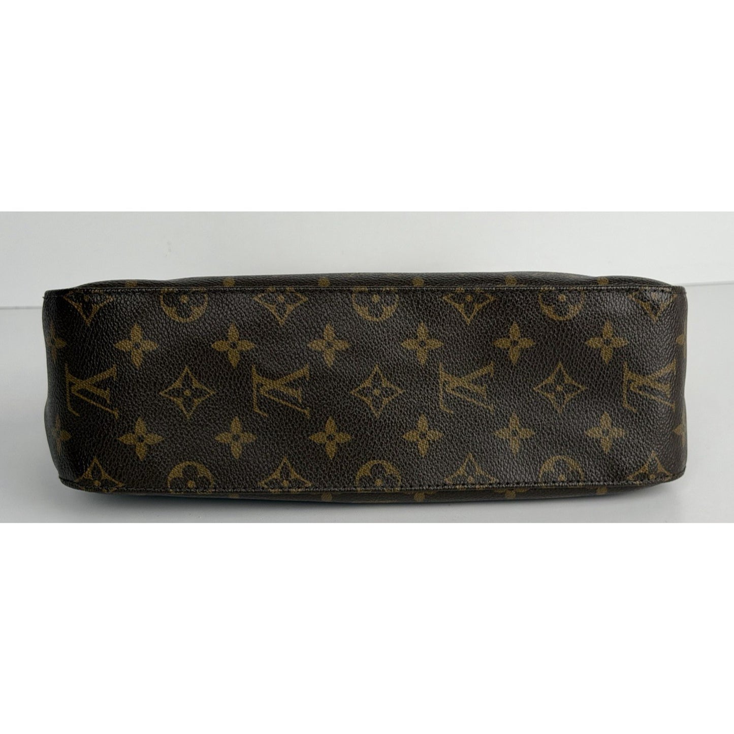 Louis Vuitton PM Looping Bag Monogram Canvas Vachetta Leather Handle 2006 S