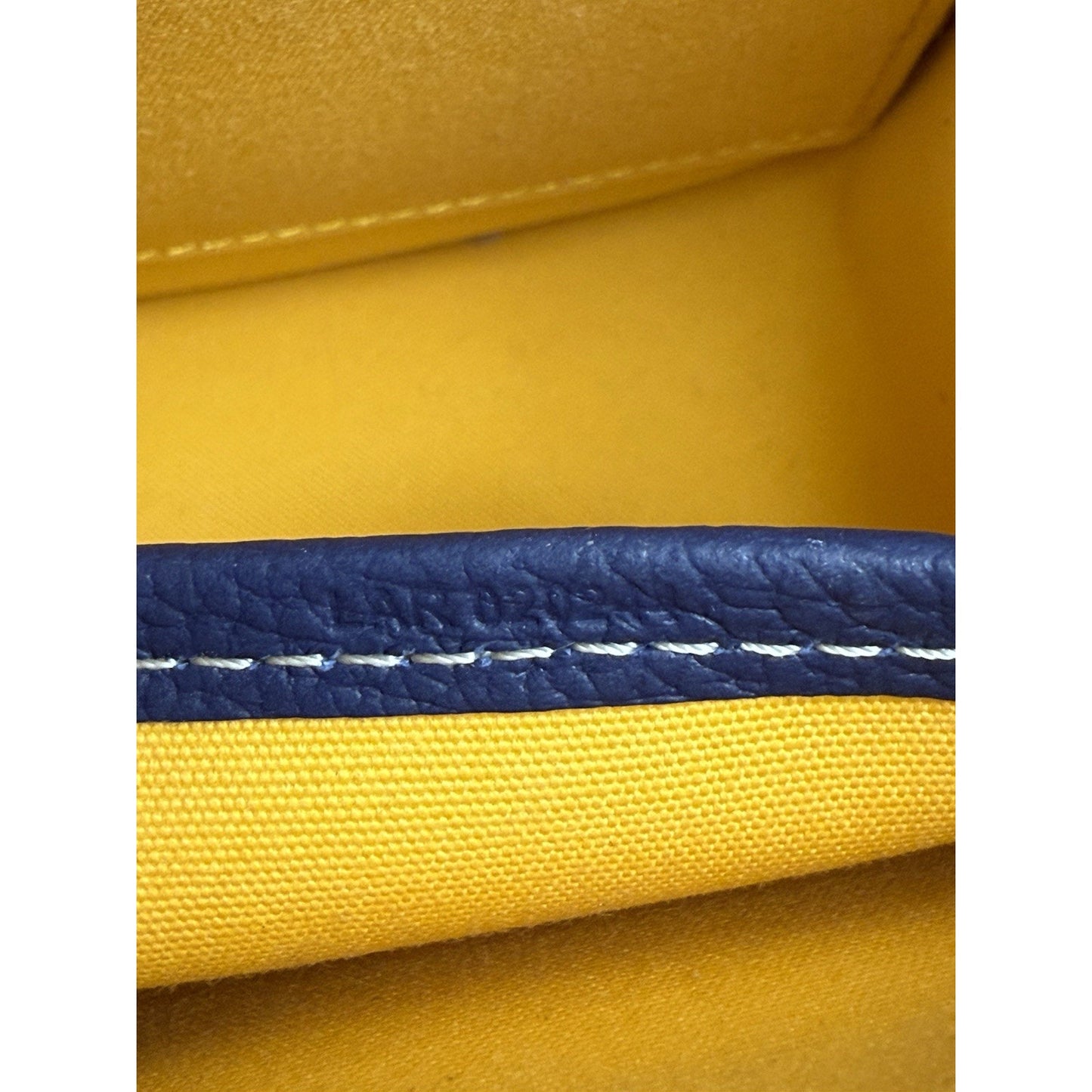 Goyard Belvedere Bag Blue Canvas Leather Crossbody