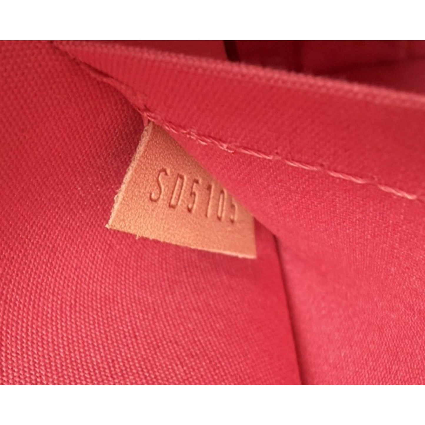 Louis Vuitton Alma BB Bag LV Monogram Glossy Coral-Pink Patent Leather 2015 S