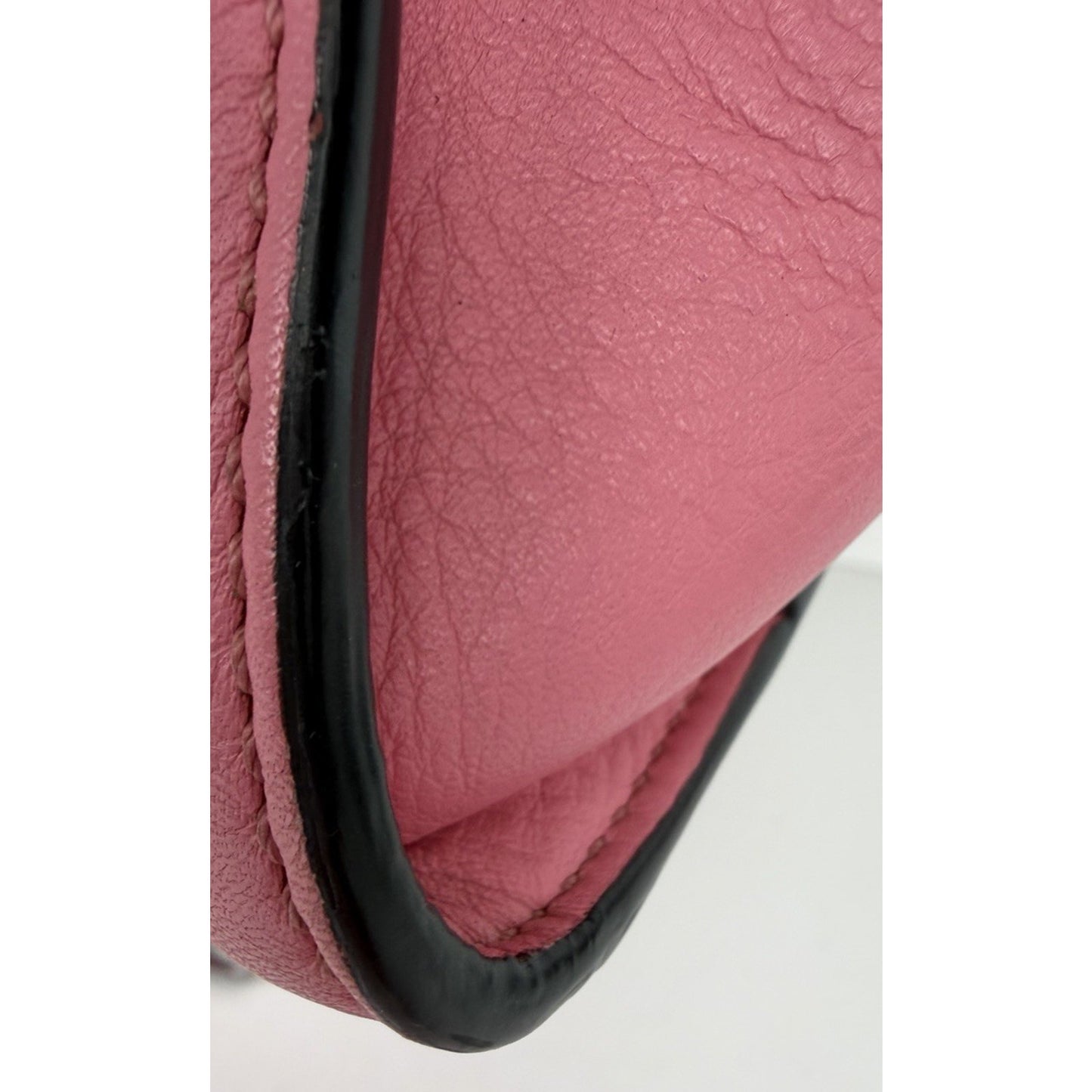 Fendi Peekaboo HandBag Medium Pink Calfskin Leather & Gold-Tone Twist Lock C3