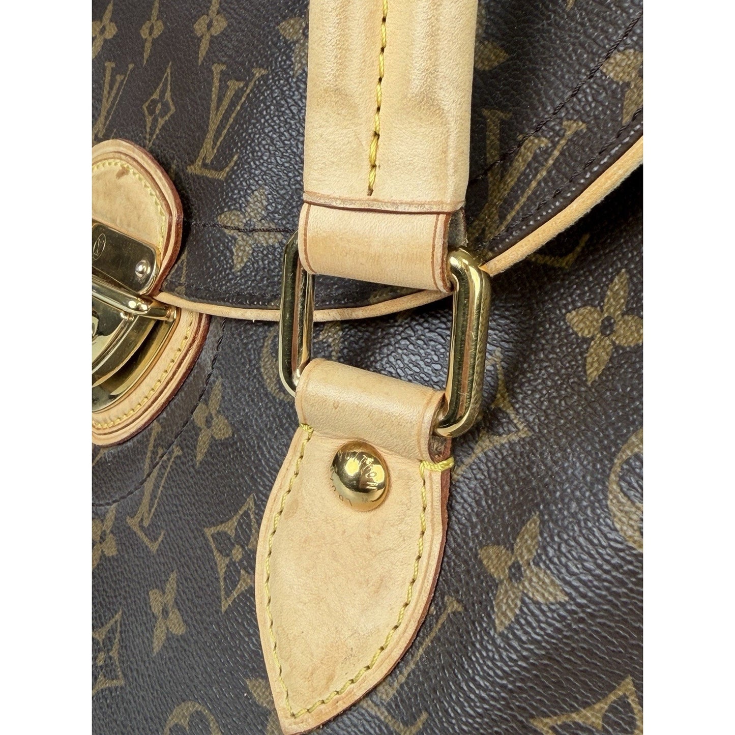 Louis Vuitton Monogram Beverly GM Bag in Brown Coated Canvas 2007 S