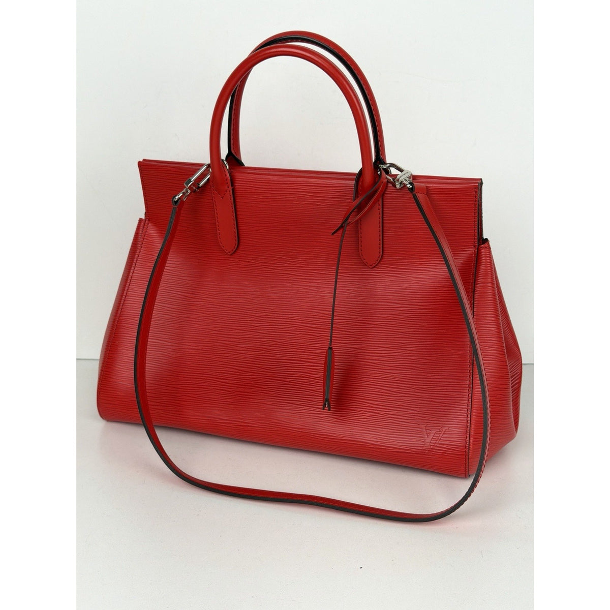 Louis Vuitton Marly Shoulder Bag MM in Red Coquelicot Epi Leather 2014 S07