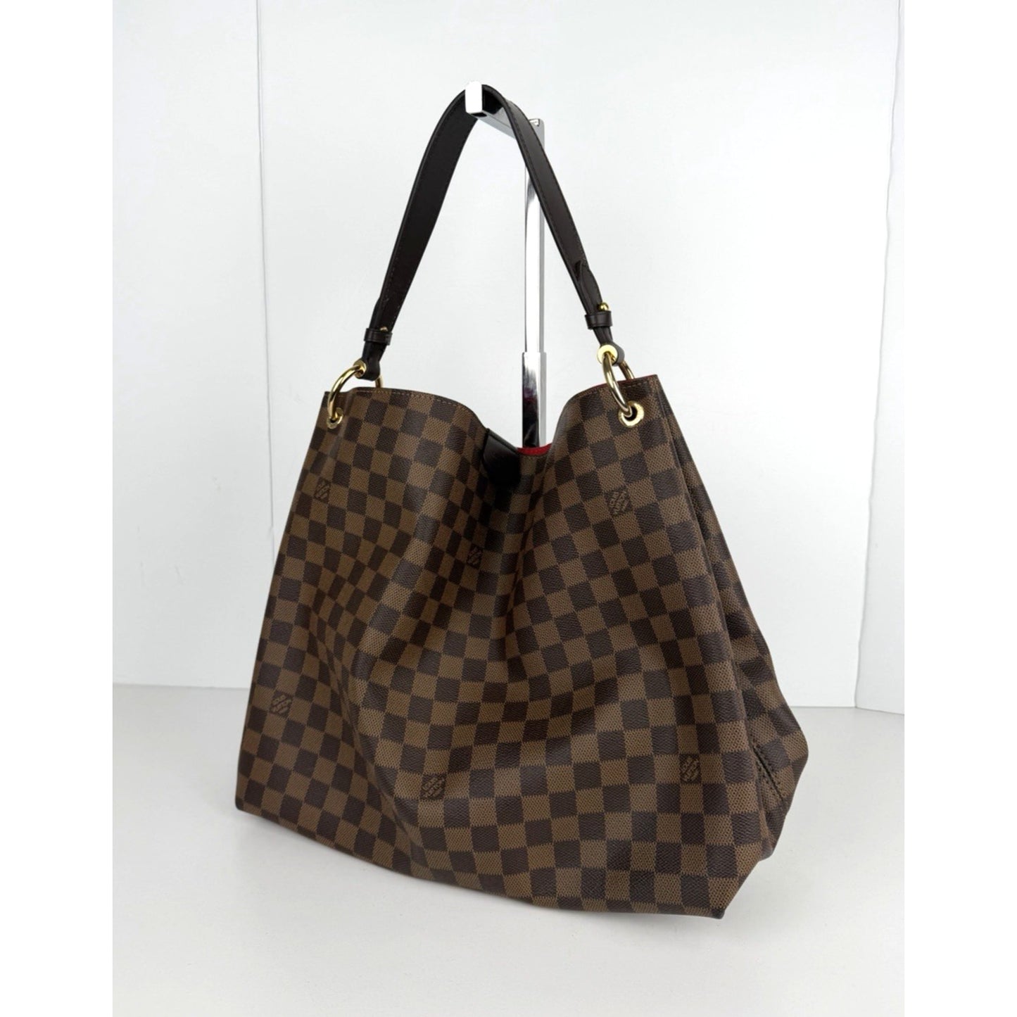 Louis Vuitton Graceful MM Hobo Shoulder Bag in Damier Ebene Coated Canvas NFC C3