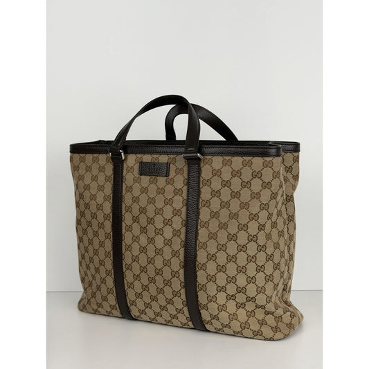 Gucci Joy Tote Bag Large in Brown GG Supreme Monogram Canvas S