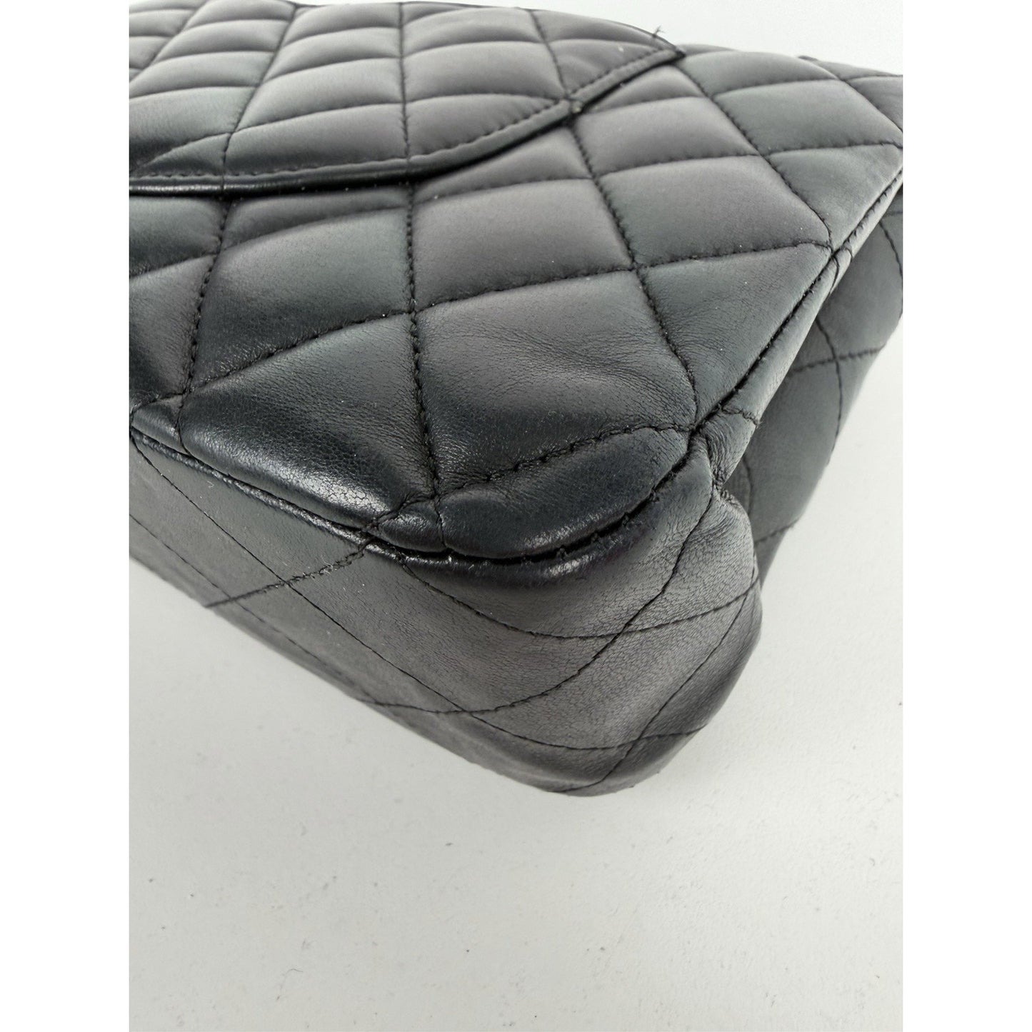 Chanel Classic Double Flap Bag Medium in Black Quilted Lambskin Leather 2018 C-5