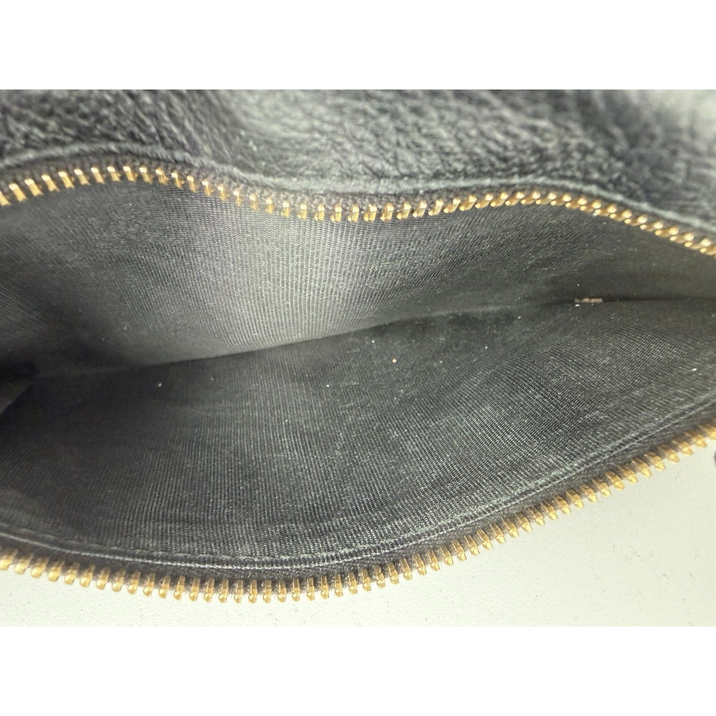 Prada Vitello Grain Envelope Wallet in Black Leather and Gold-Tone Hardware