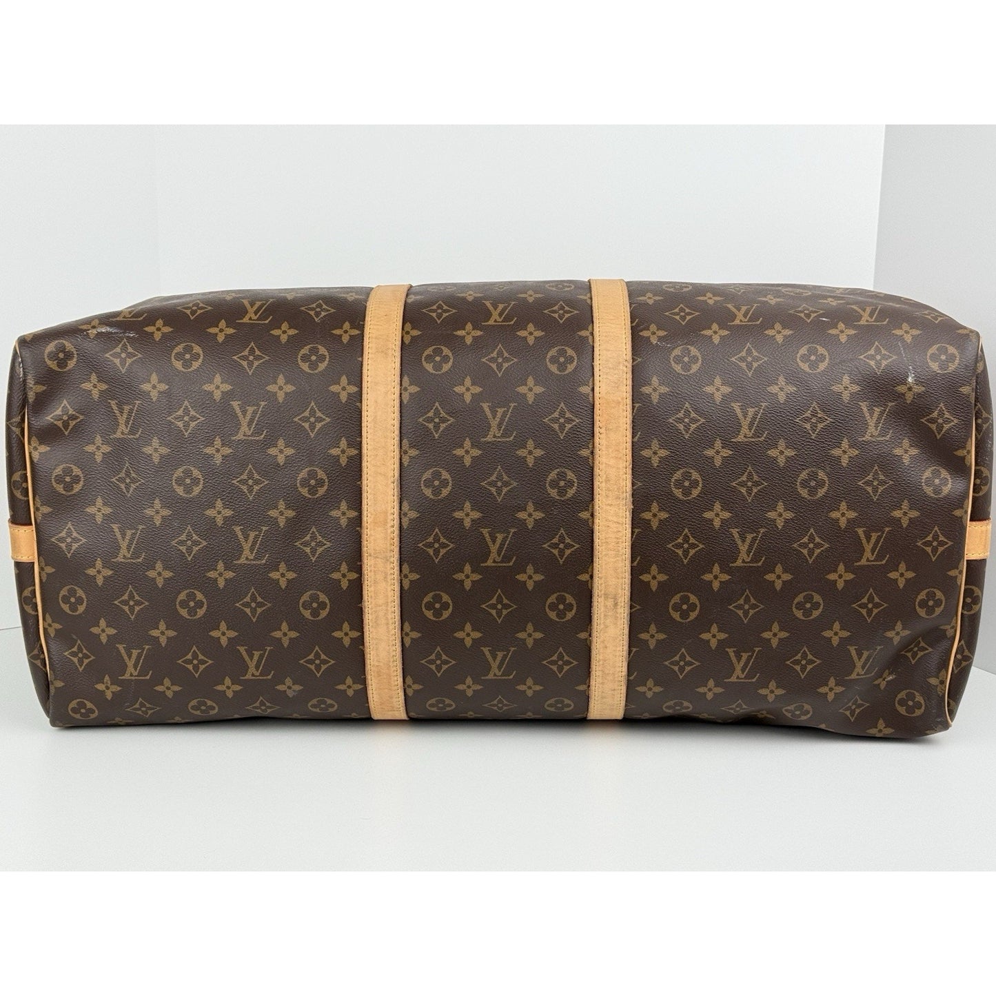 Louis Vuitton Keepall Boston Duffle 60 Brown Canvas