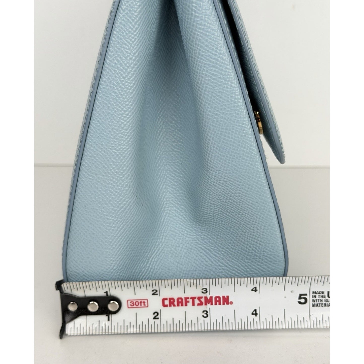 Dolce & Gabbana Sicily Bag Medium in Light Blue Leather Handbag C-1