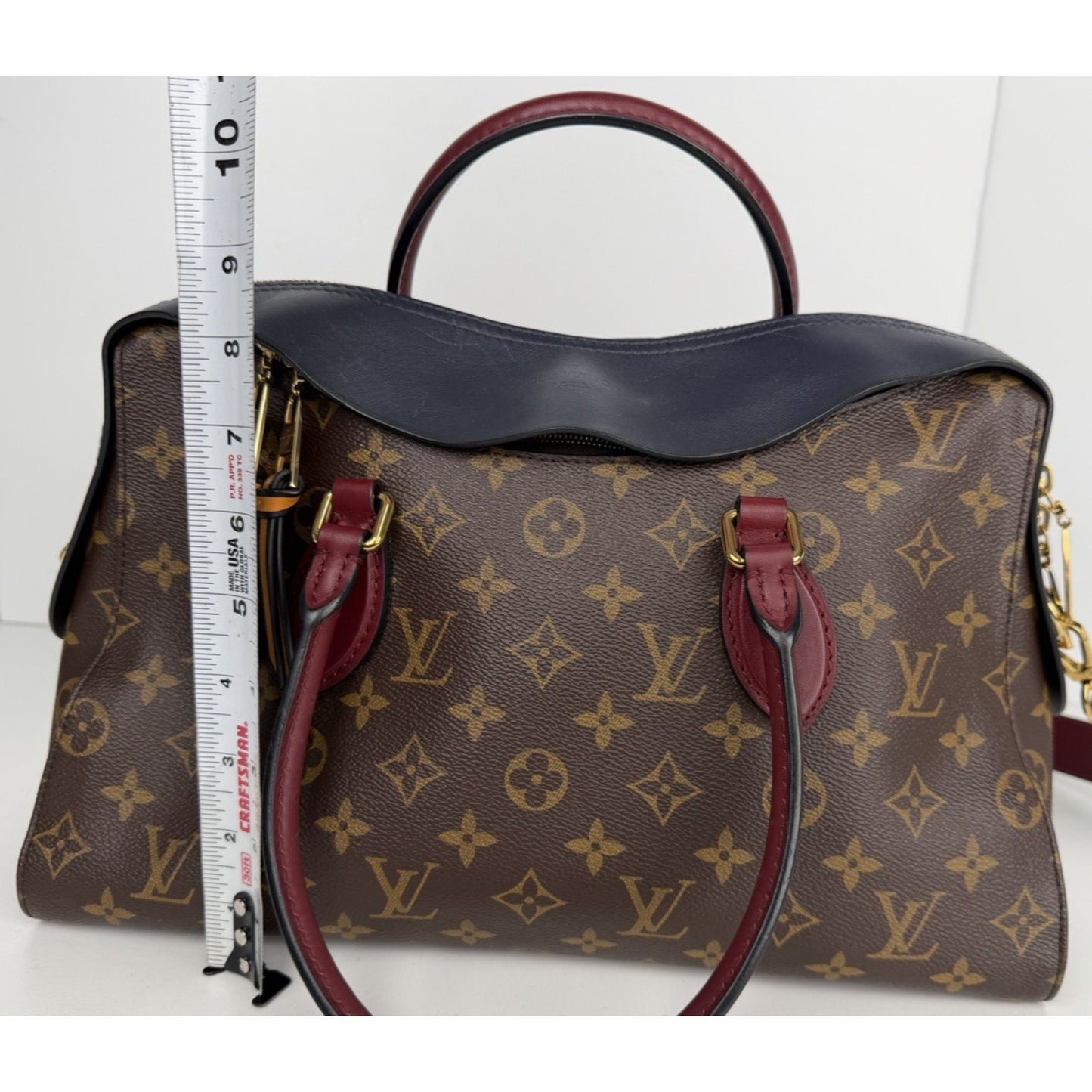 Louis Vuitton Tuileries Shoulder Bag Brown Classic Monogram Coated Canvas 2018 S