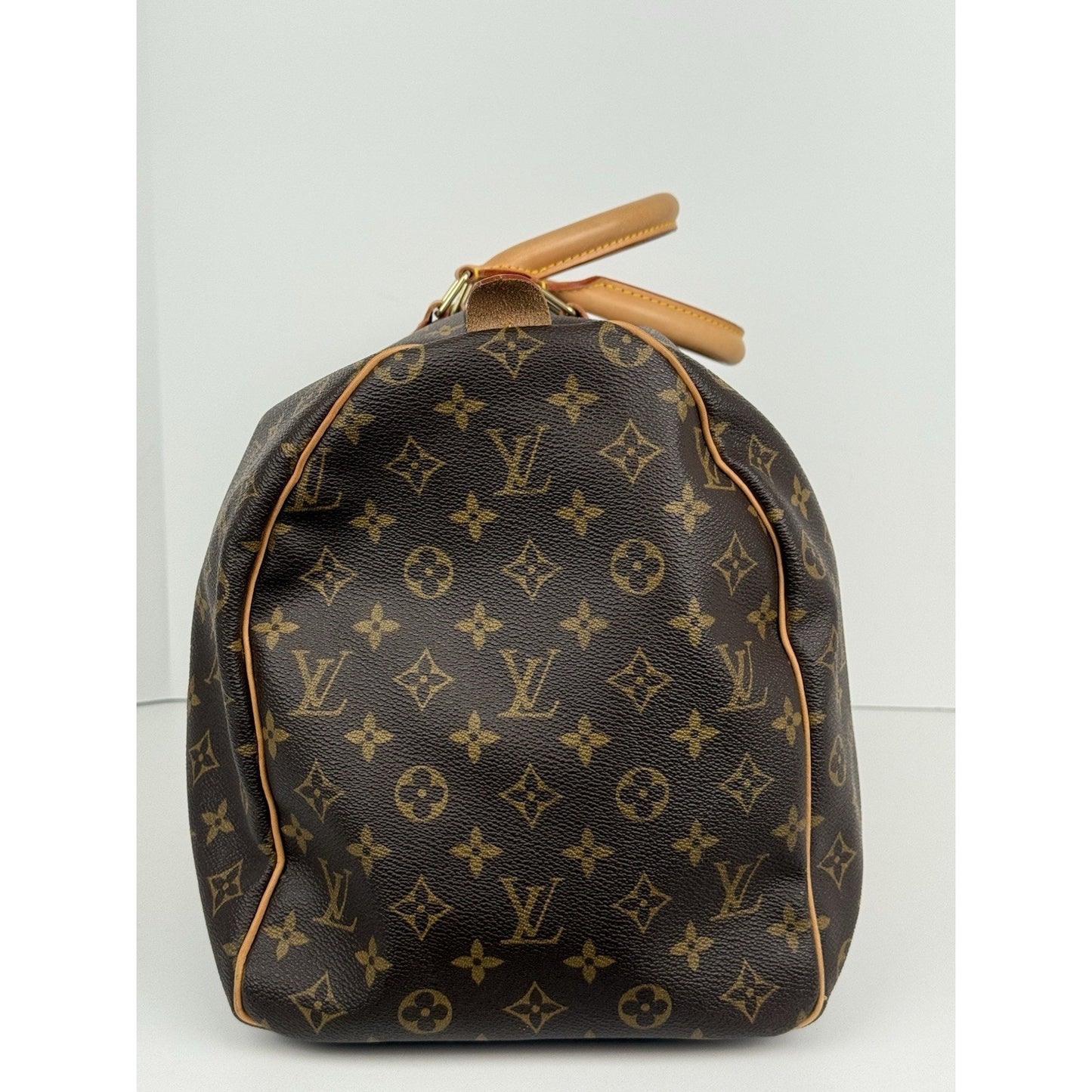 Louis Vuitton Keepall 50 Monogram Canvas Duffle Bag Brown