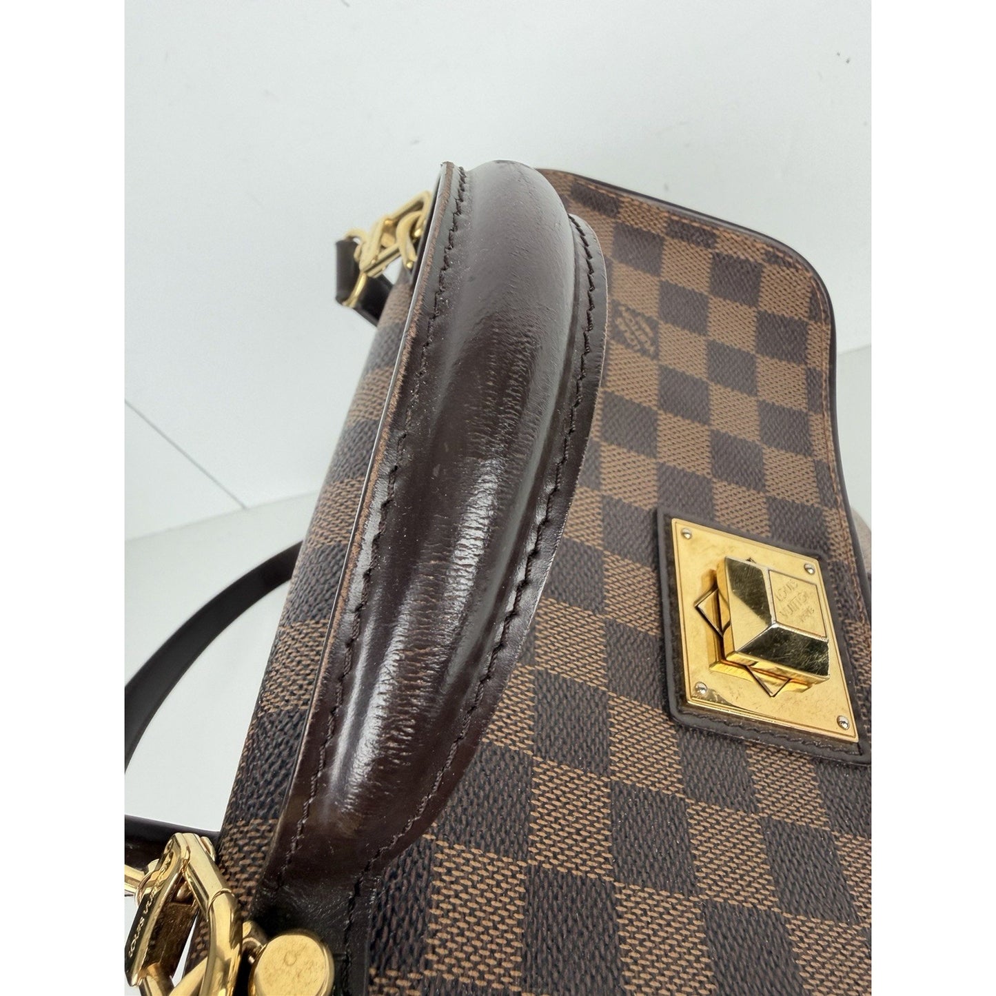 Louis Vuitton Bergamo MM Bag in Damier Ebene Coated Canvas 2012 E-6