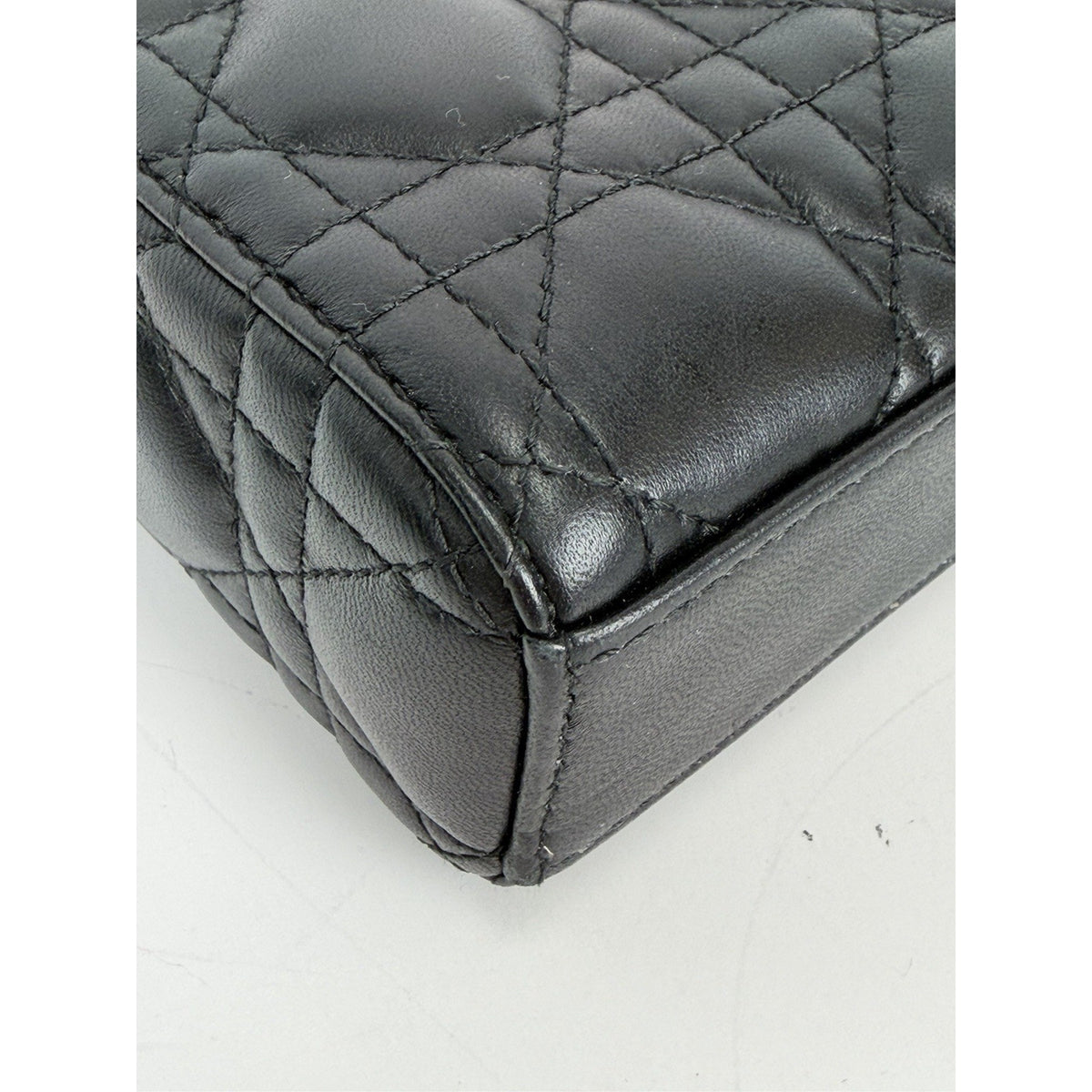 Christian Dior Lady D-Joy Bag Small in Black Cannage Lambskin Leather 2023 C-4