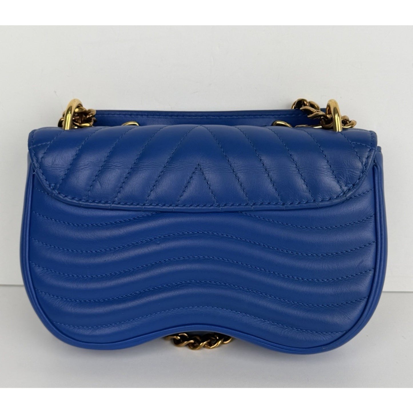 Louis Vuitton New Wave Chain Bag PM Blue Neon Colorful "Vuitton" 2019 F1