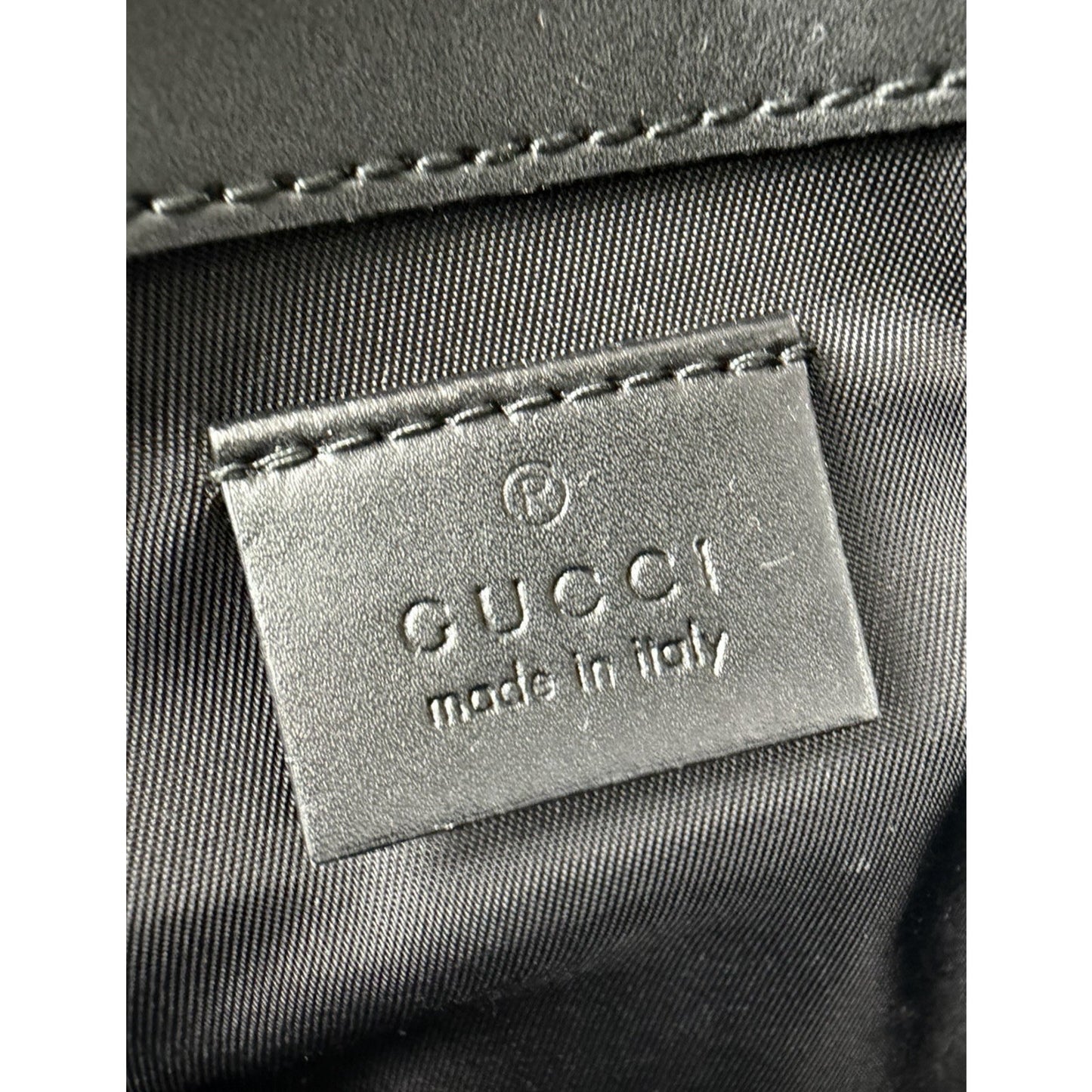 Gucci Diaper Changing Bag Large in Black GG Supreme Monogram Coated Canvas S