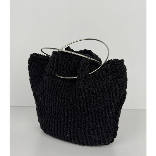 The Row Flat Micro Circle Bag in Black S08