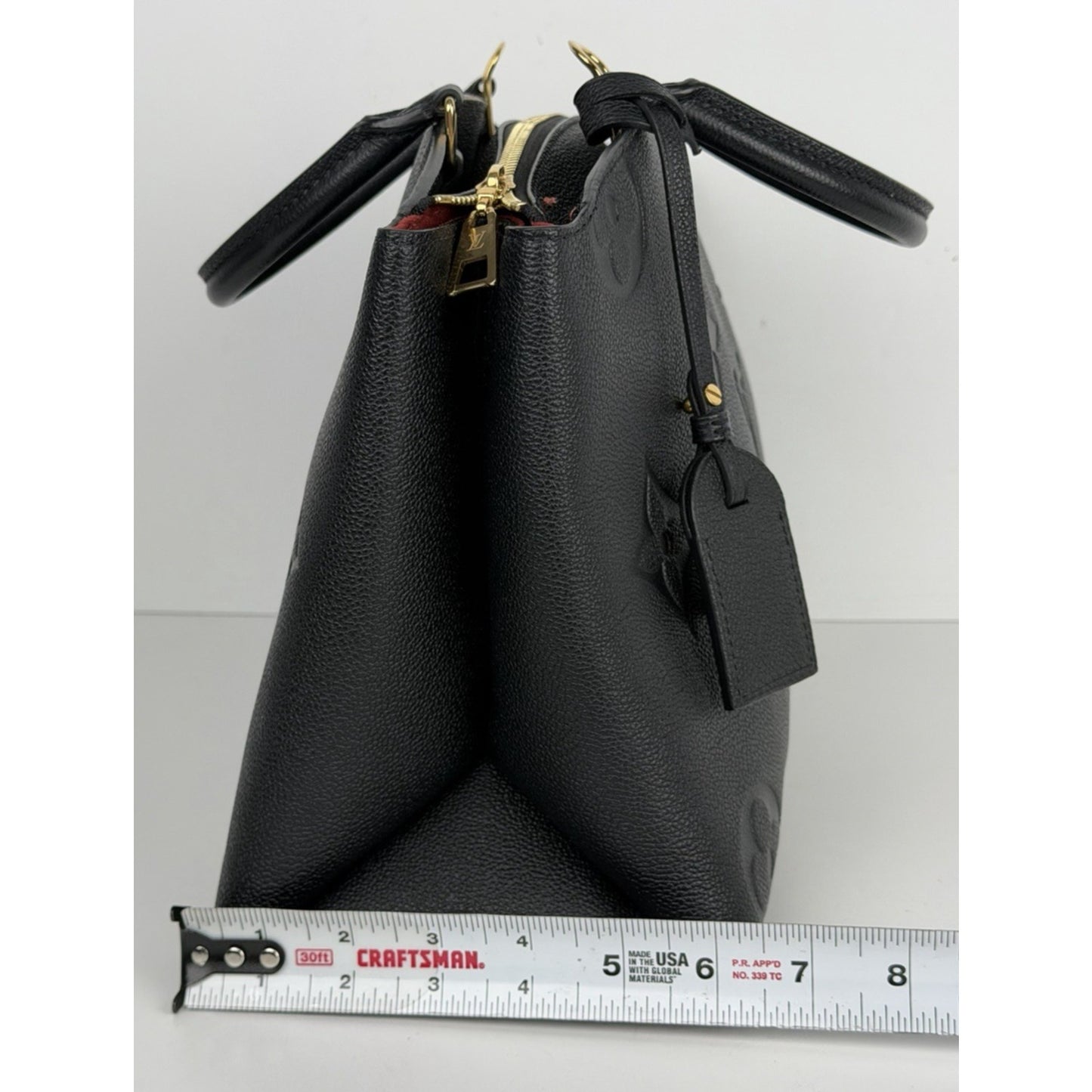 Louis Vuitton Grand Palais Shoulder Bag Black Monogram Empreinte Leather NFC F1